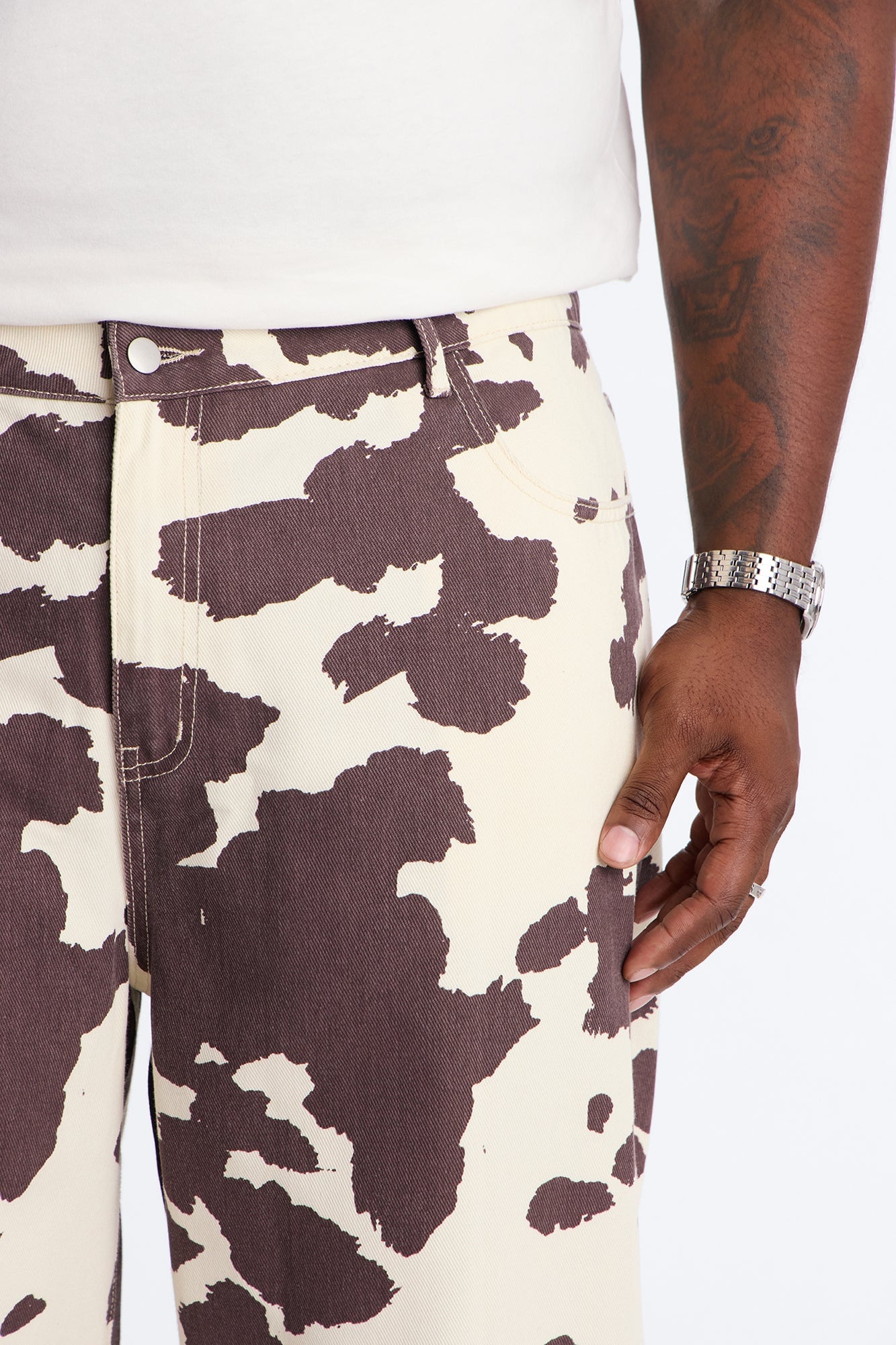 Modern Rodeo Baggy Jean - Brown Combo image 4