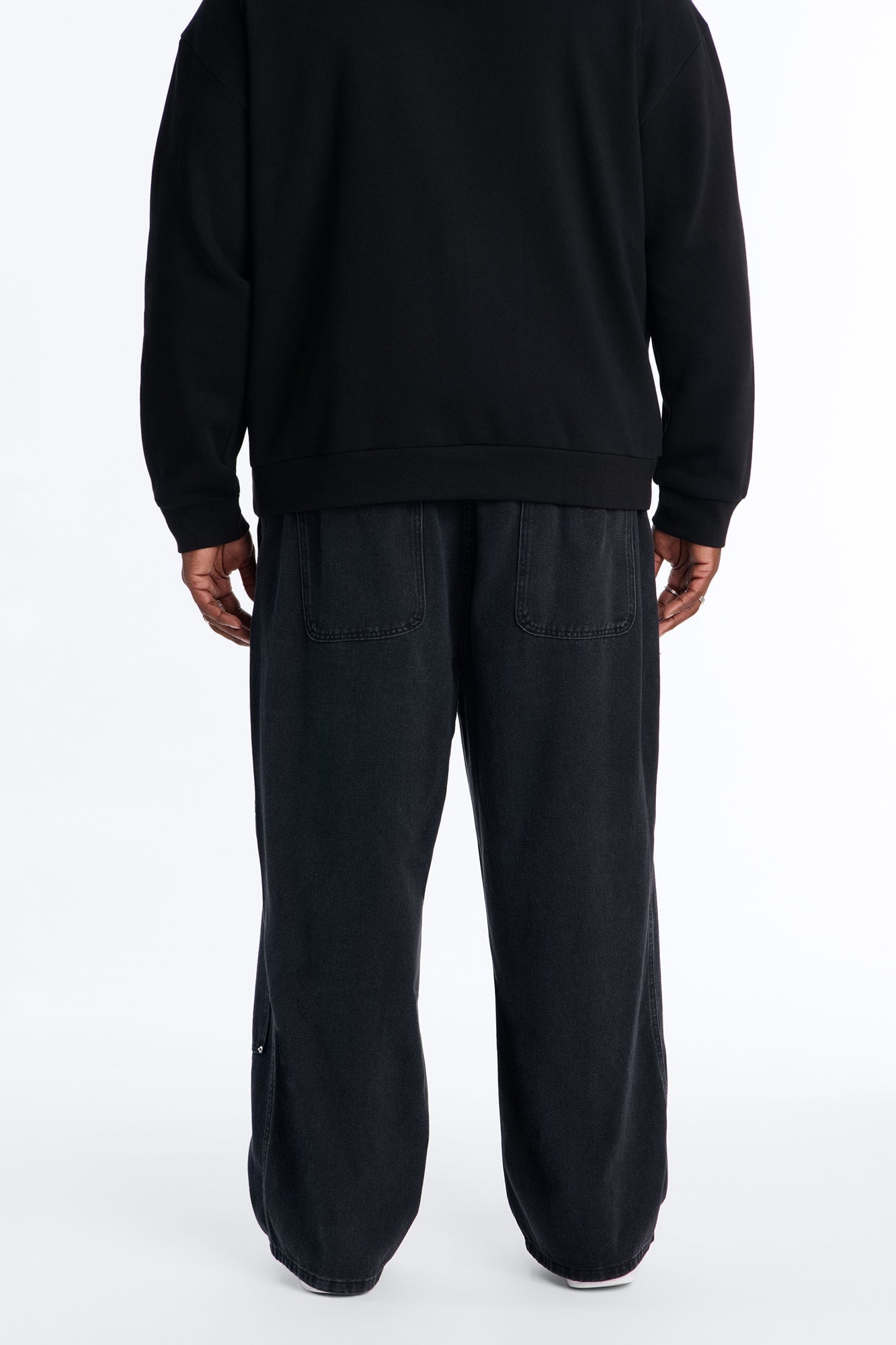 Anvil Double Knee Baggy Jean - Black image 4