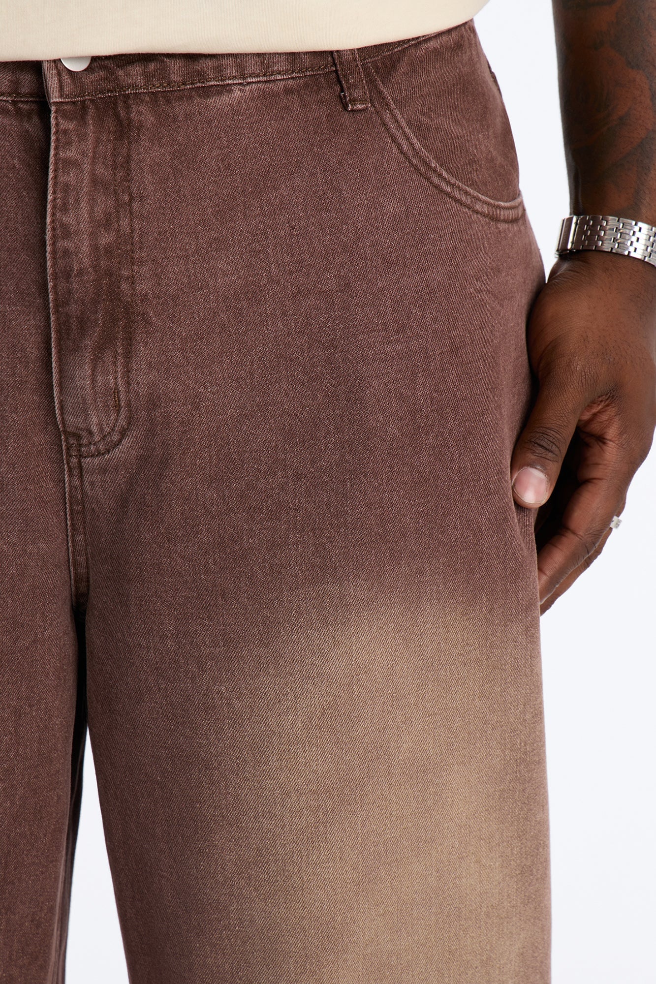 Coastal Fade Baggy Jean - Washed Brown image 3