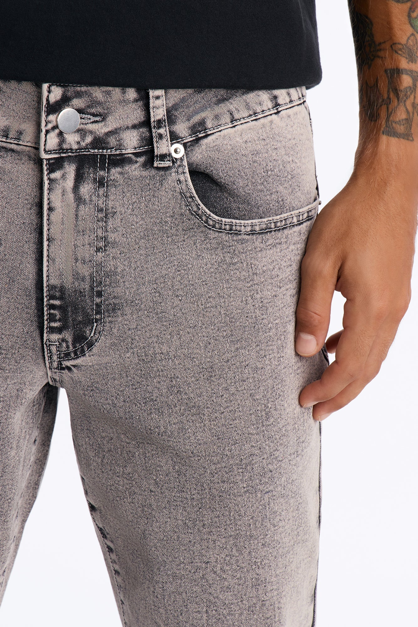 All Day Stacked Skinny Jean - Washed Grey image 7