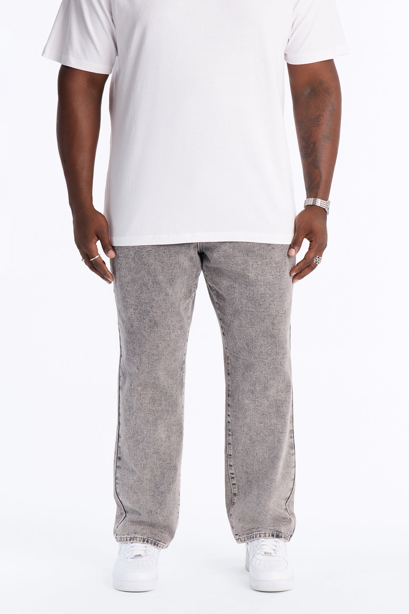 All Day Straight Leg Jean - Washed Grey image 4