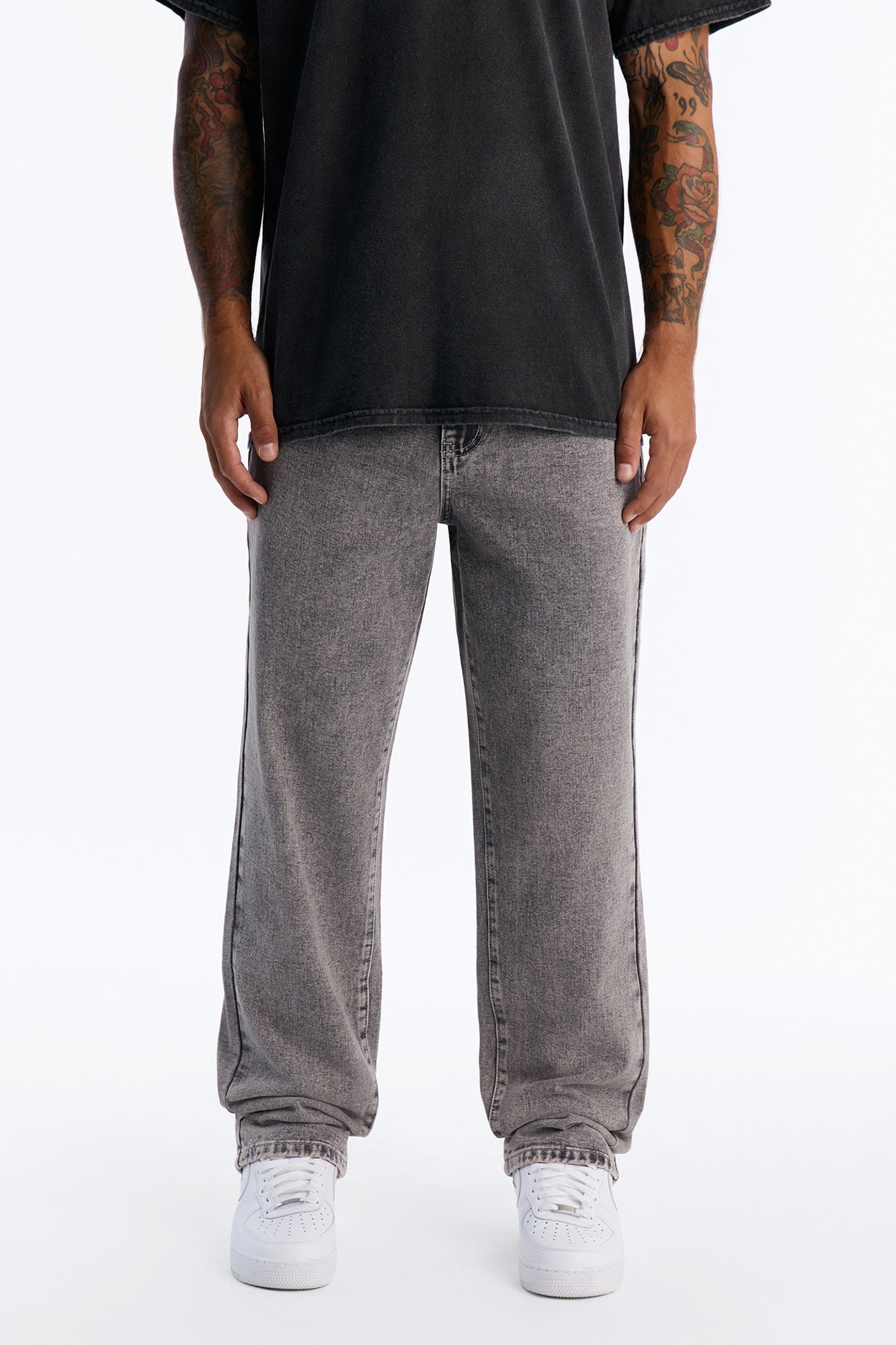 All Day Straight Leg Jean - Washed Grey image 5