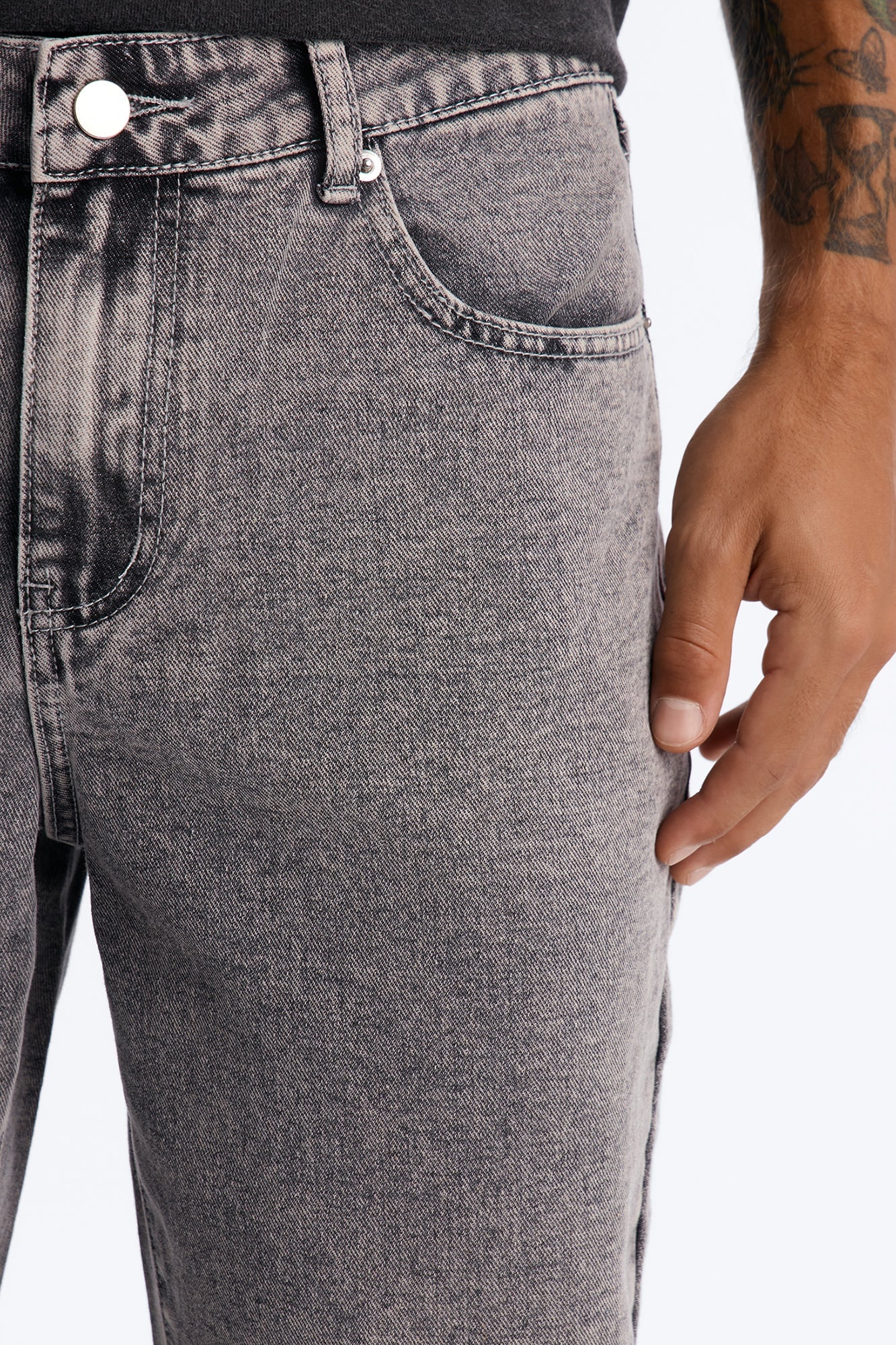 All Day Straight Leg Jean - Washed Grey image 7
