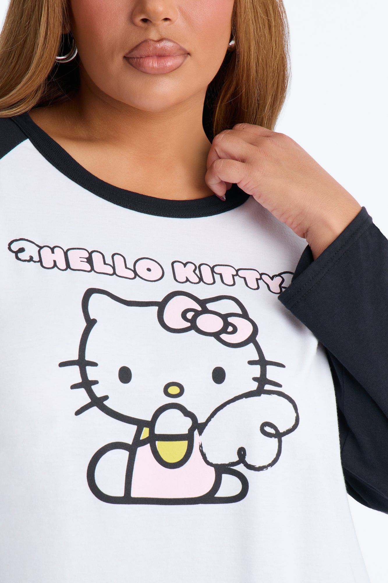 Hello Kitty Angel Wings Raglan Tee - White/combo image 4