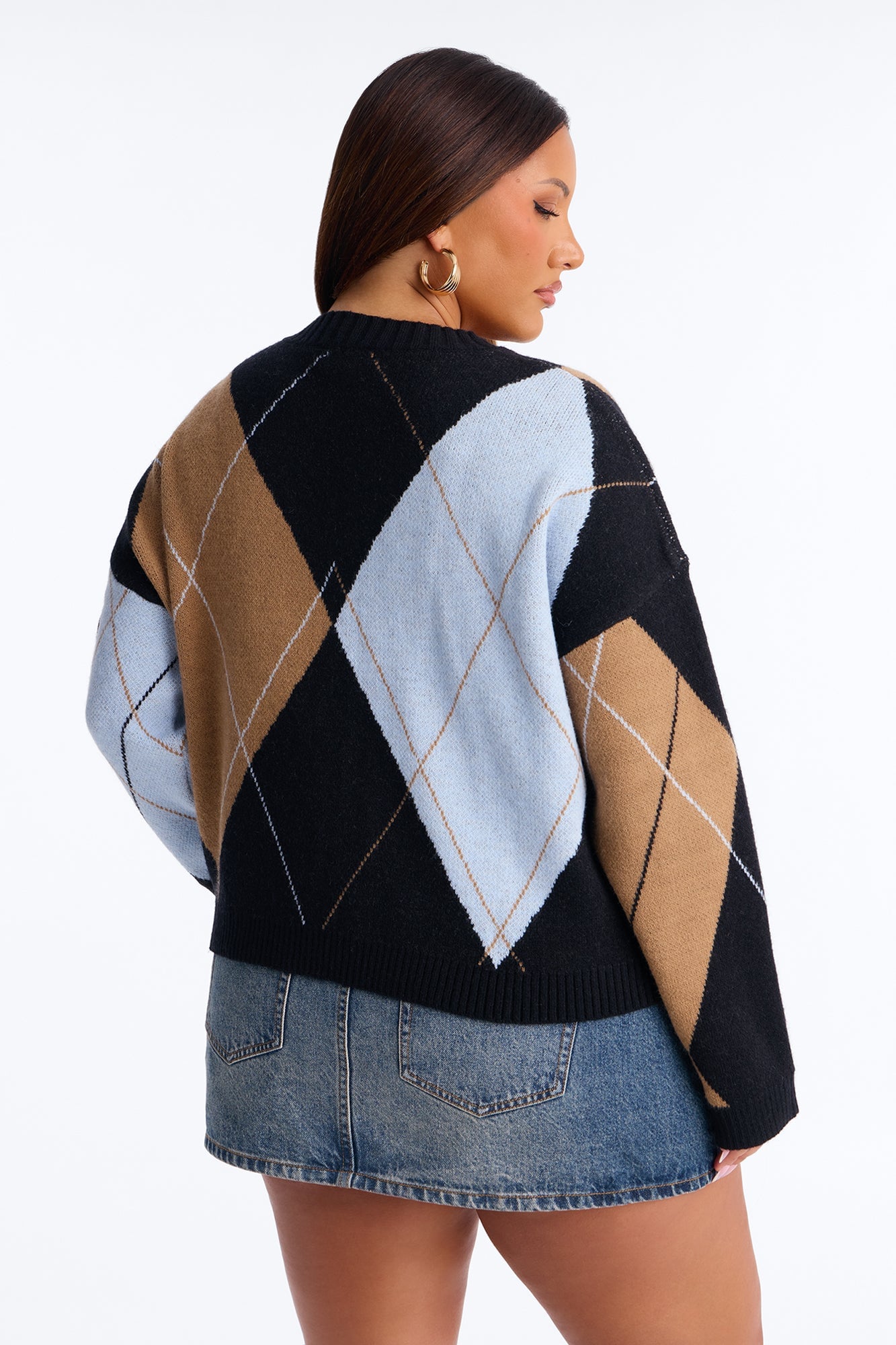 Fresh Breeze Argyle Sweater - Blue/combo image 4