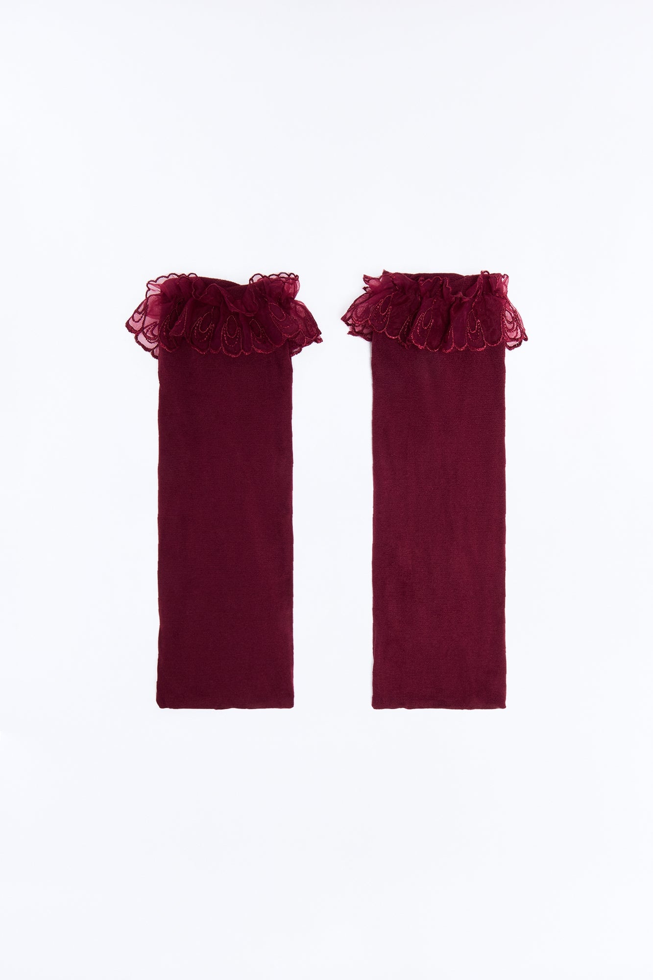 Oh So Chic Socks - Burgundy image 3