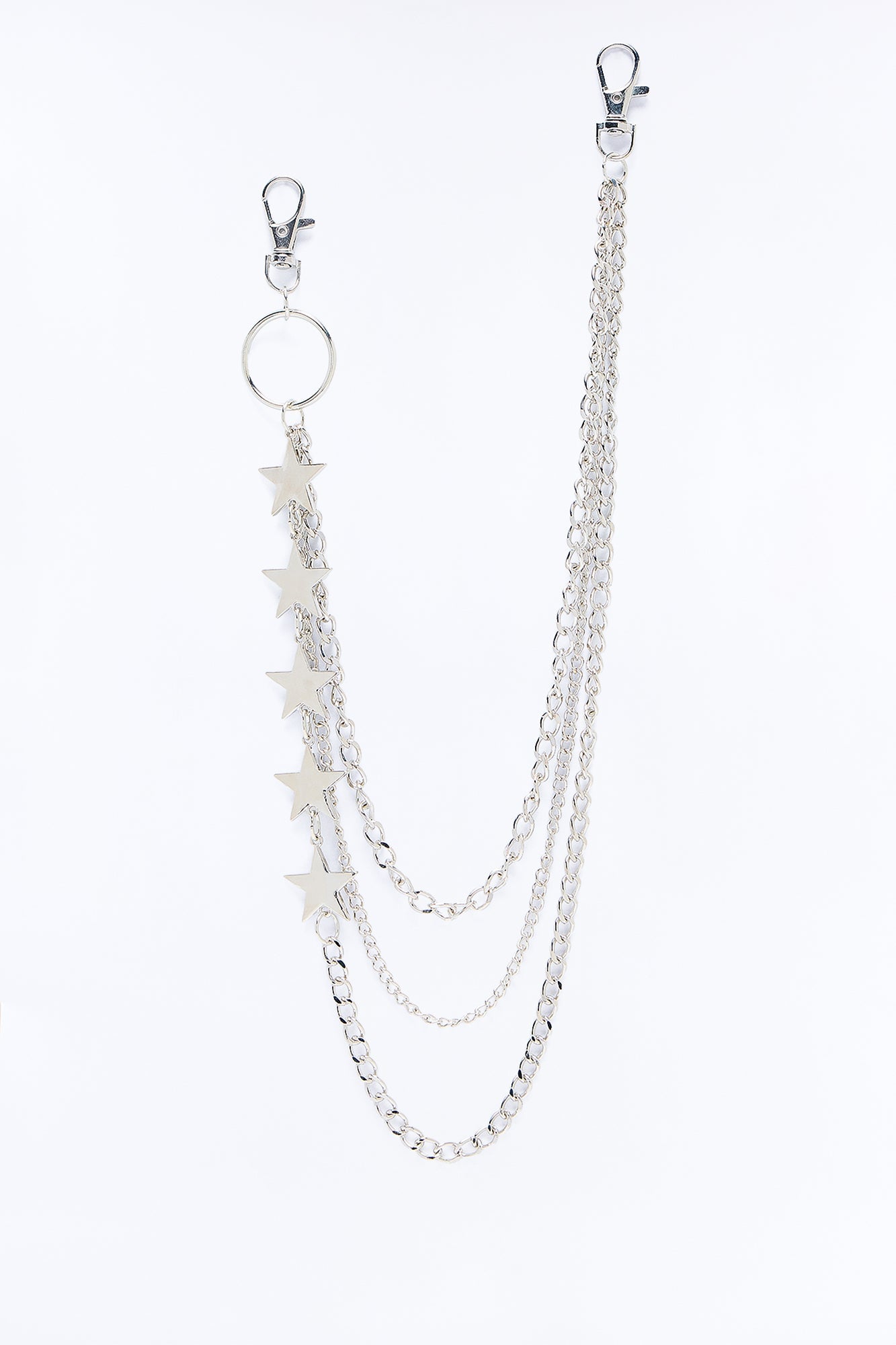 Follow The Starlight Layered Pant Chain - Silver image 3