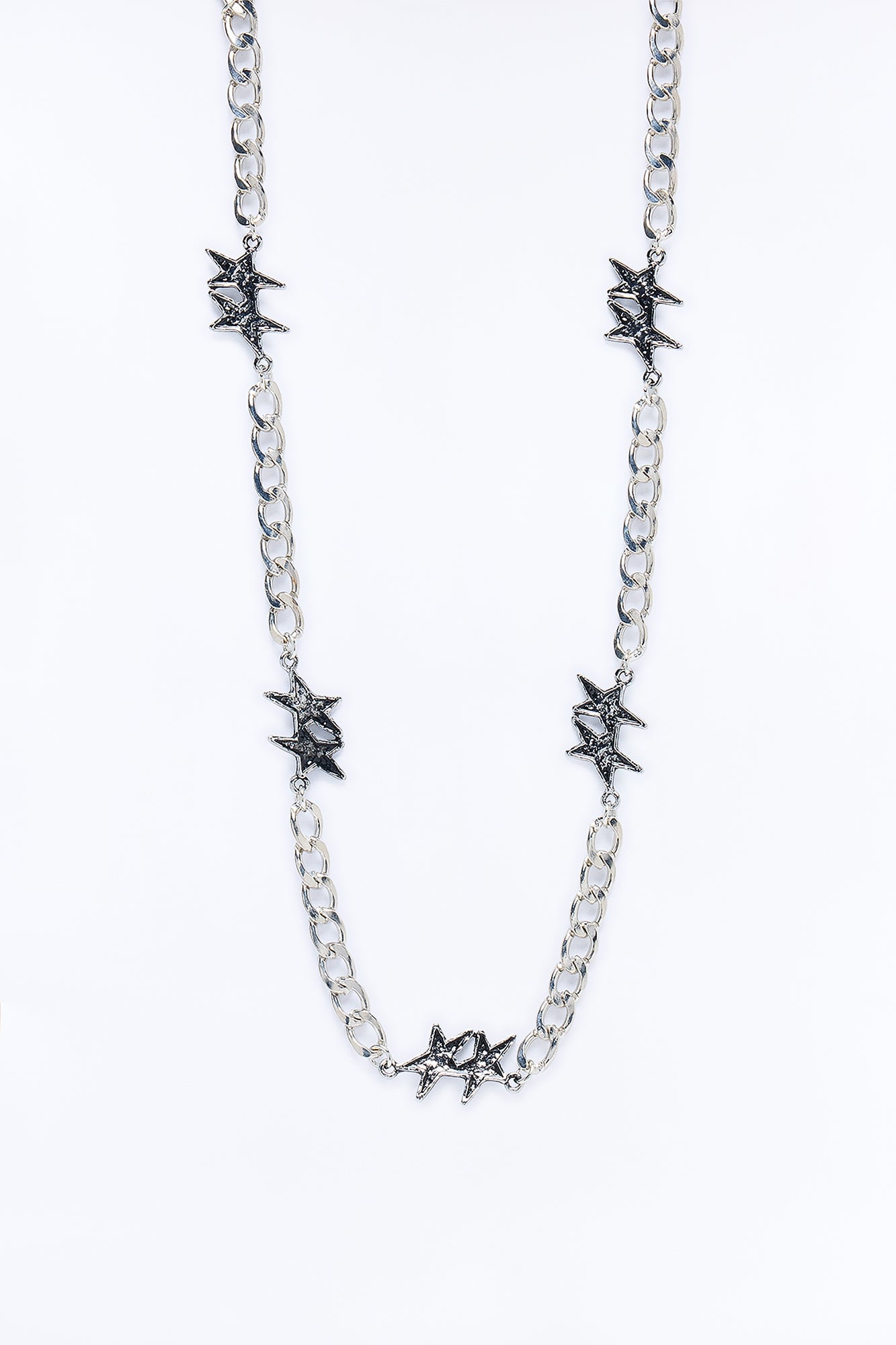 In The Spotlight Star Link Necklace - Silver image 3