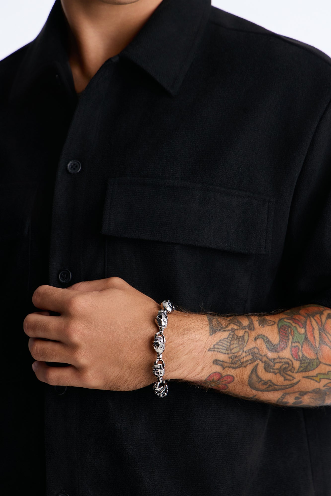 Molten Metal Link Bracelet - Silver image 2