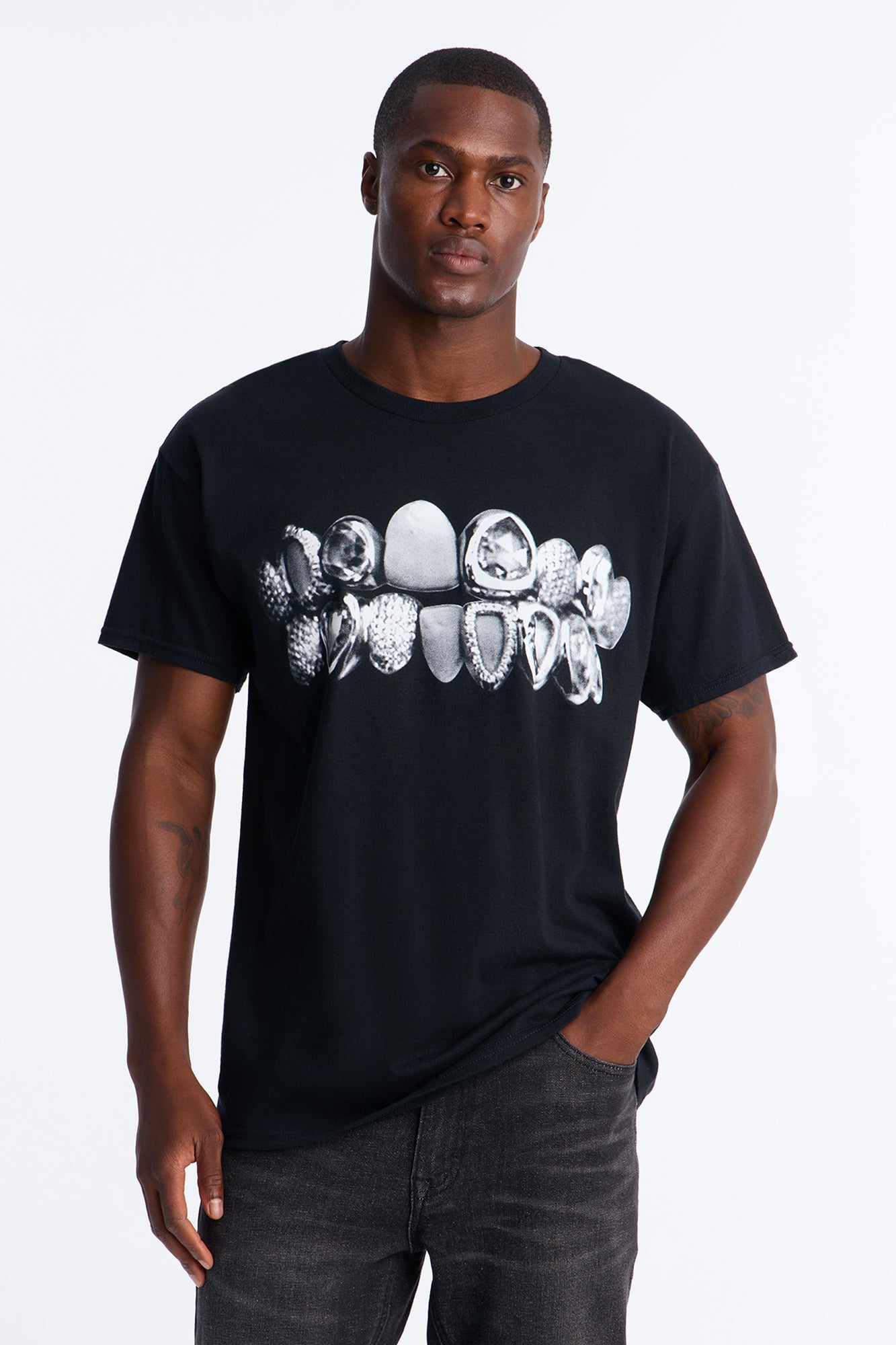 Pusha T Oversized Short Sleeve Tee - Black image 1