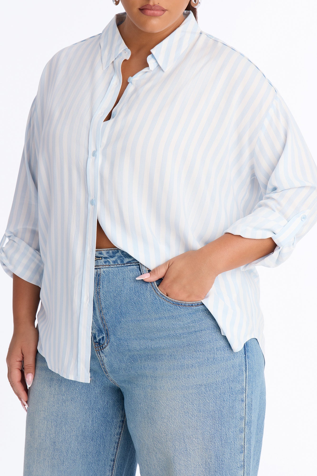 Playin' Games Long Sleeve Top - Light Blue image 3