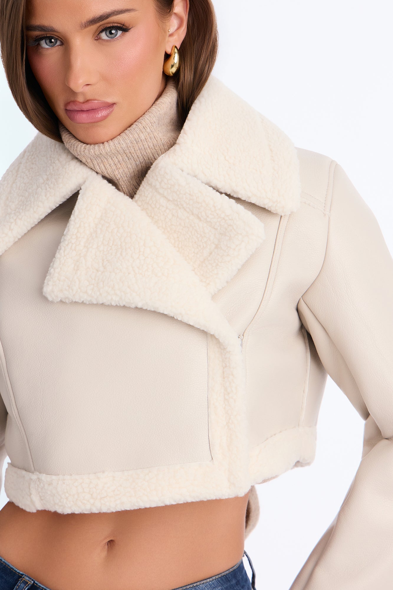 Crossing Ways Moto Jacket - Stone image 3