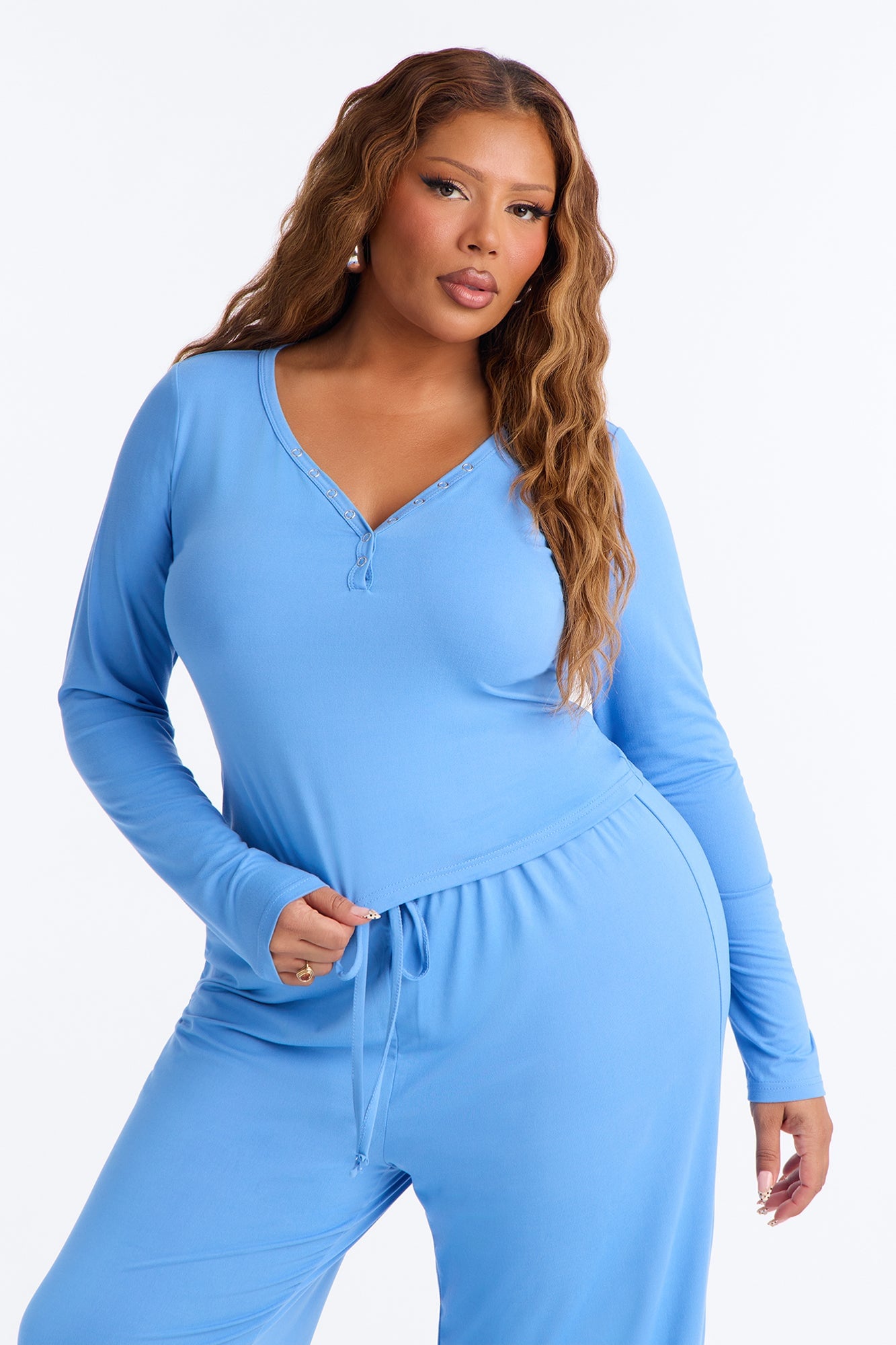 Lazy Morning Pant Set - Blue image 2