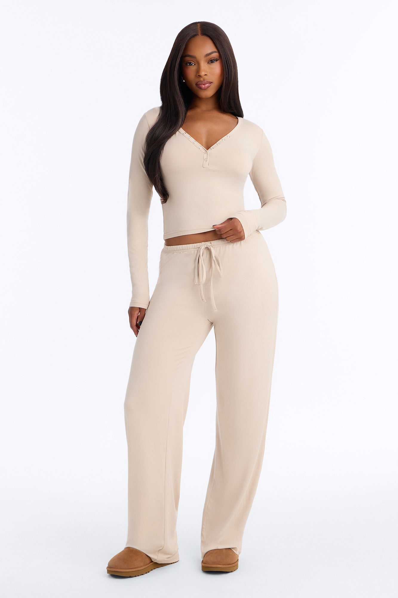 Lazy Morning Pant Set - Oatmeal image 5