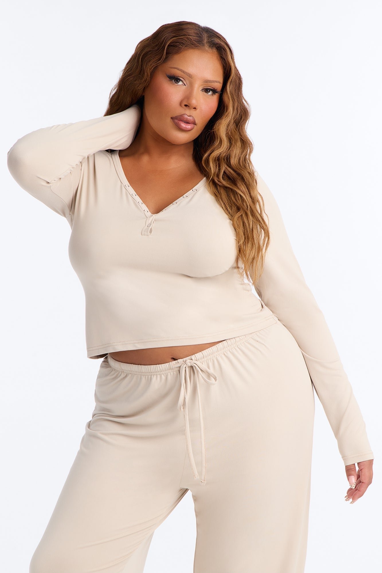 Lazy Morning Pant Set - Oatmeal image 2
