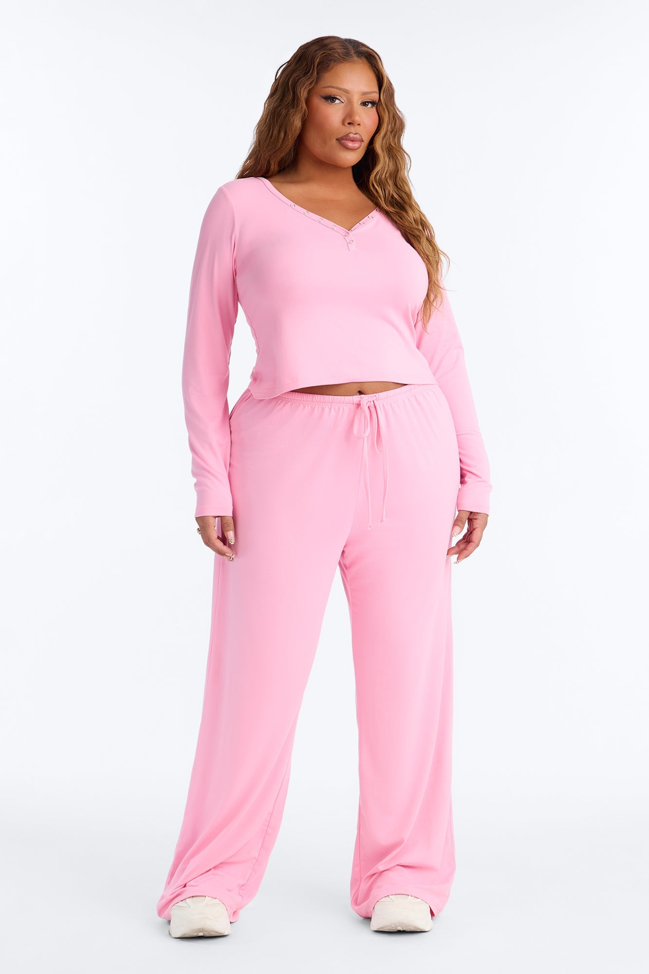 Lazy Morning Pant Set - Pink image 1