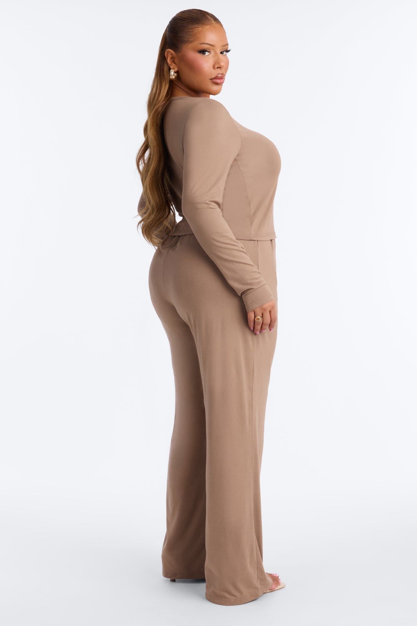 Lazy Morning Pant Set - Taupe image 3
