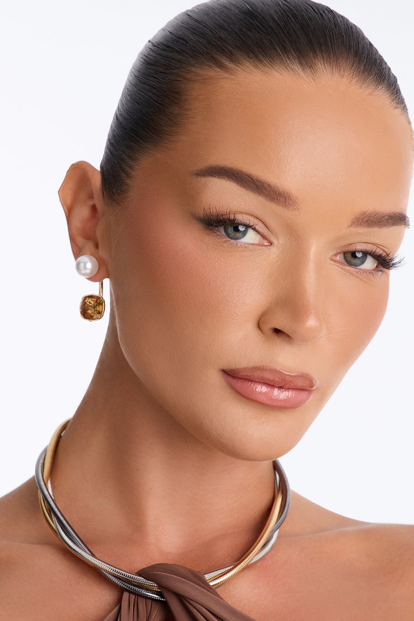 Sweet Pearl Drop Earrings - Gold/combo image 1