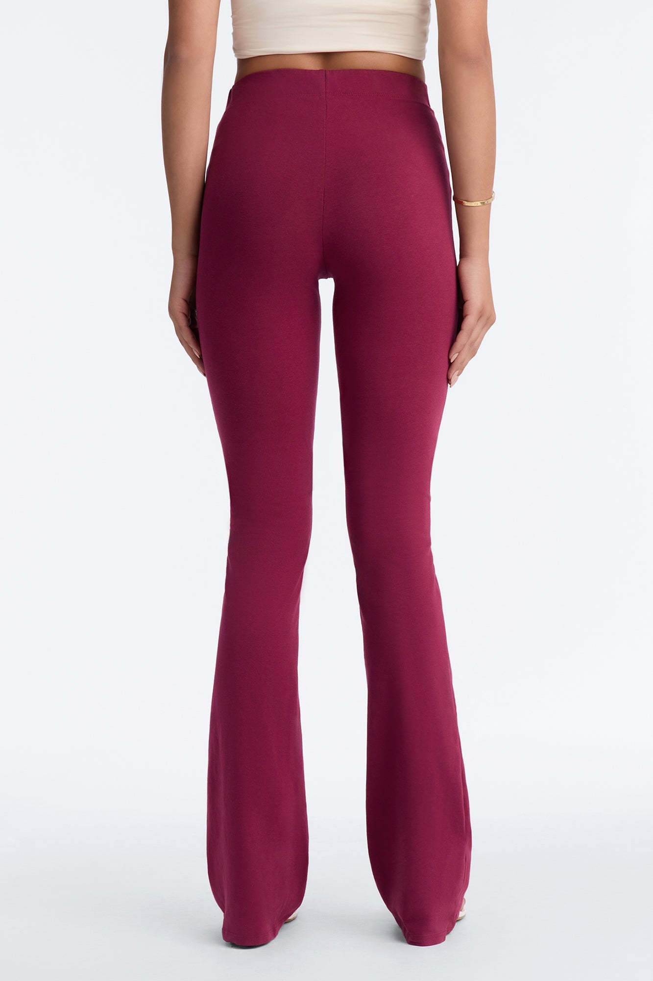 Tall Adriana Flare Pant - Burgundy image 8