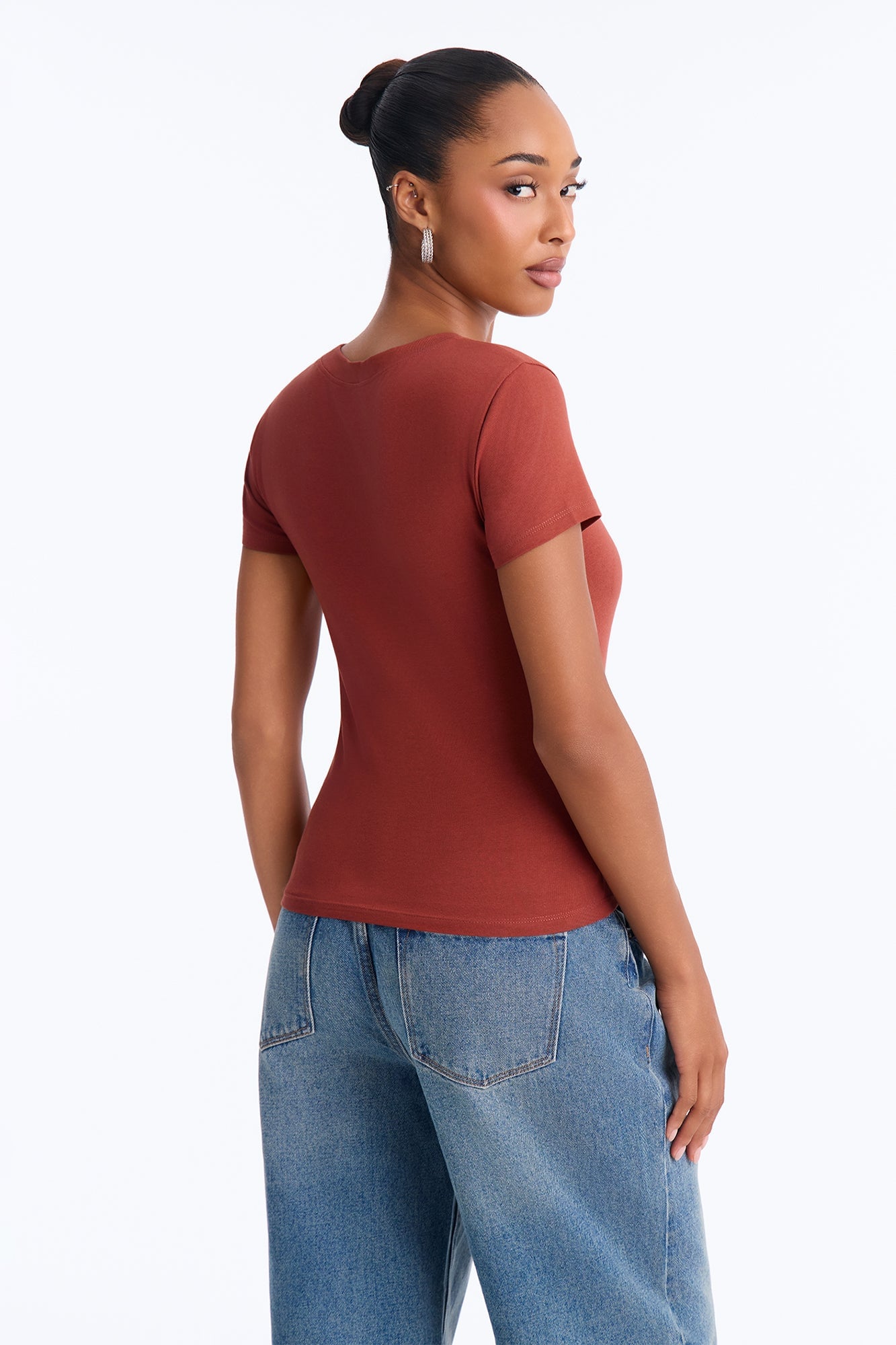 Alyssa Crew Neck Top - Spice image 8