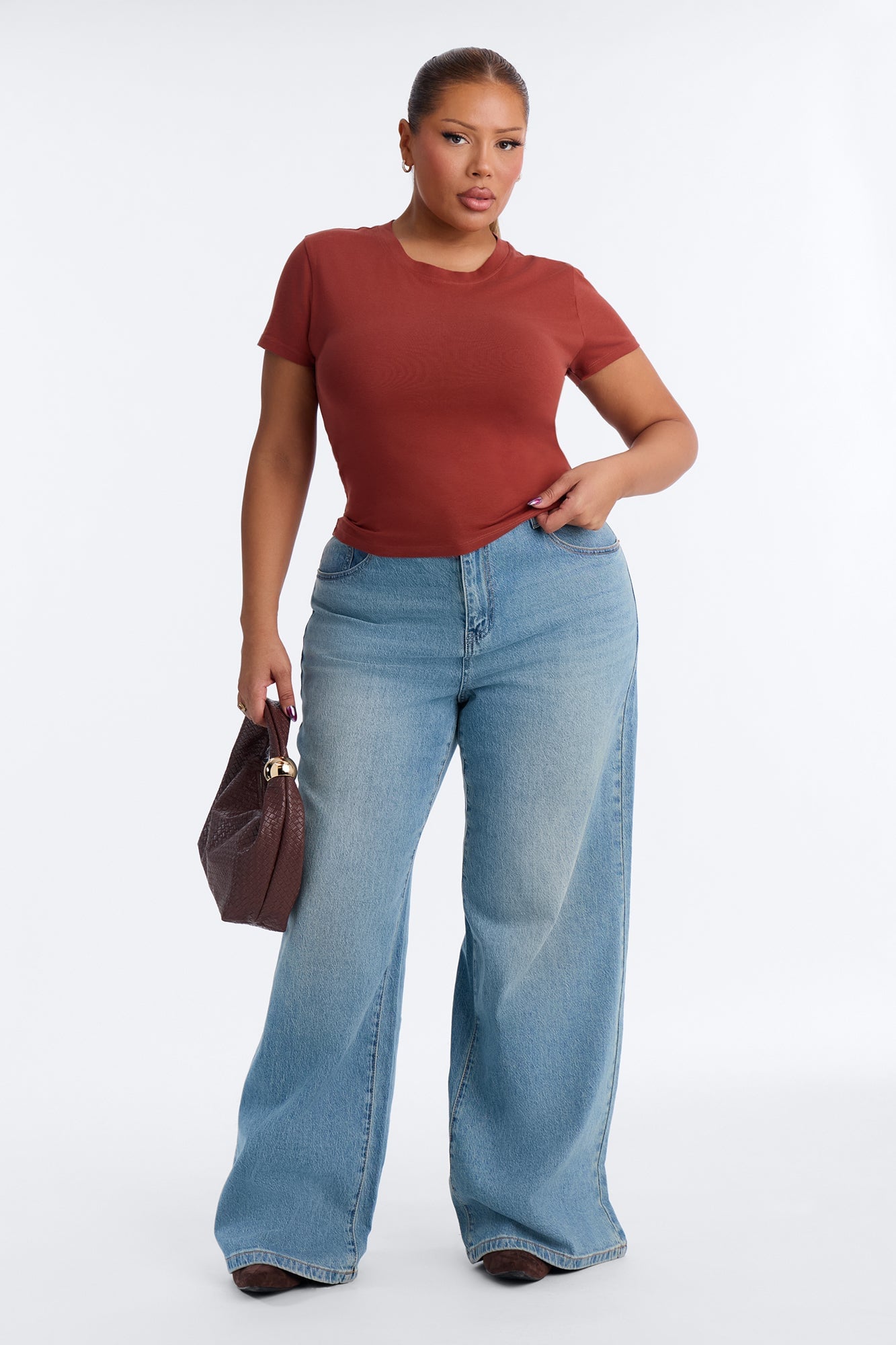 Alyssa Crew Neck Top - Spice image 2