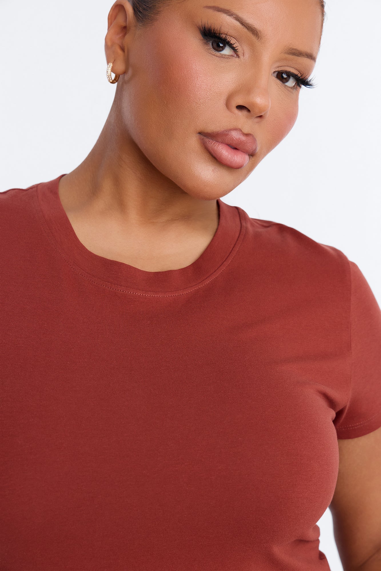 Alyssa Crew Neck Top - Spice image 3