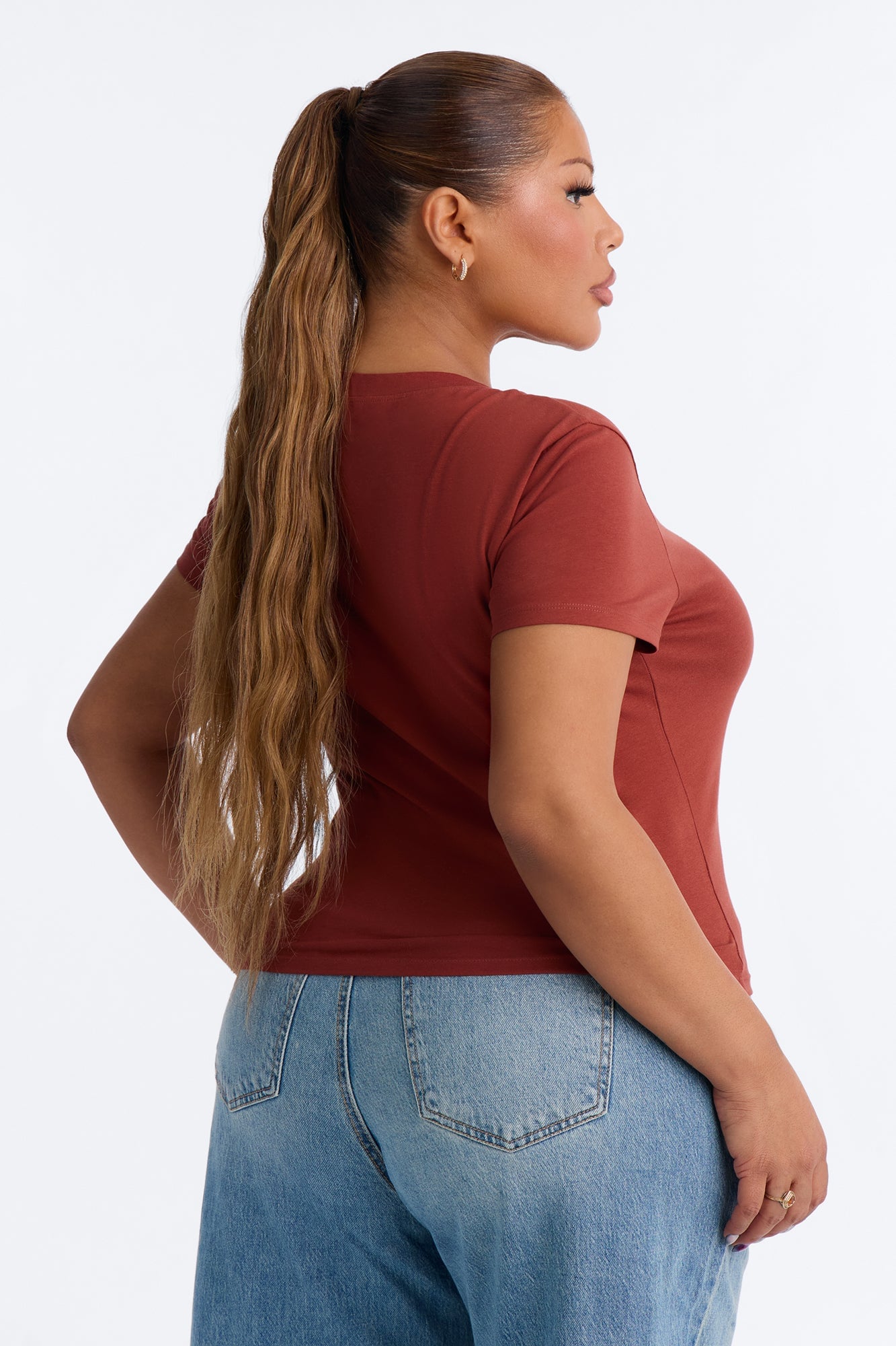 Alyssa Crew Neck Top - Spice image 4