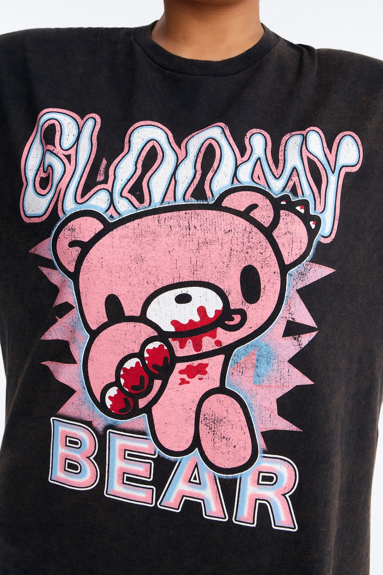 Gloomy Bear Classic Washed Tee - Black image 3