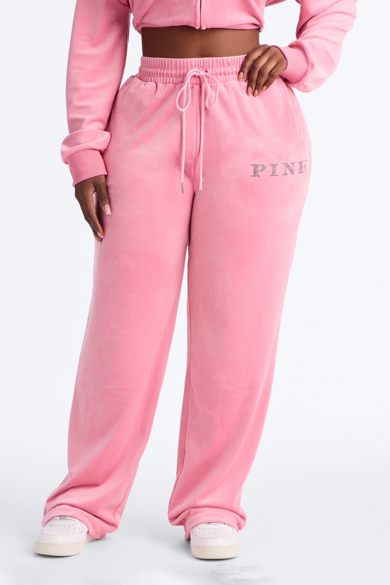 PINK London That Girl Wide Leg Sweatpant - Pink image 2
