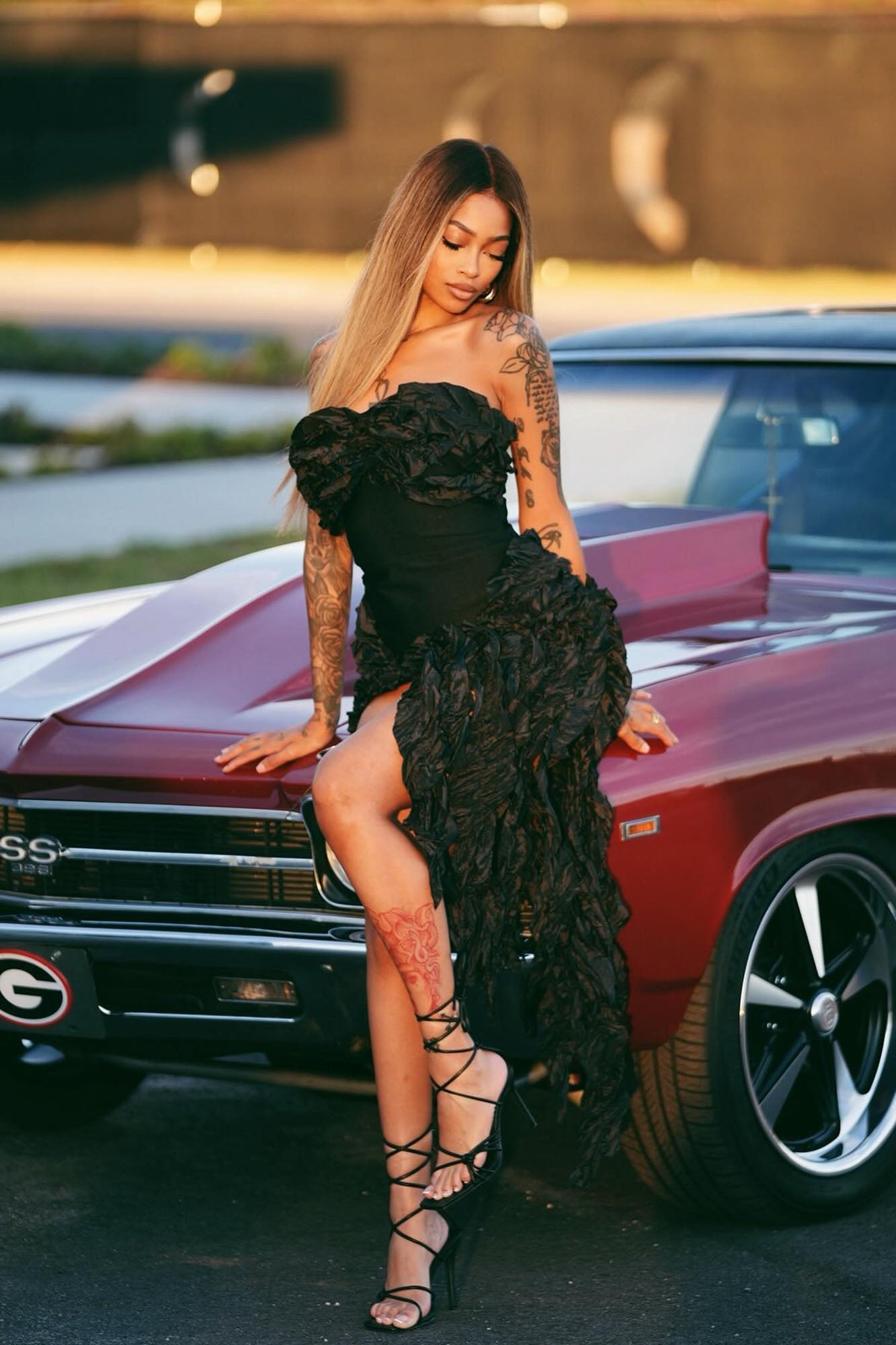 Leila Bandage Mini Dress - Black image 9