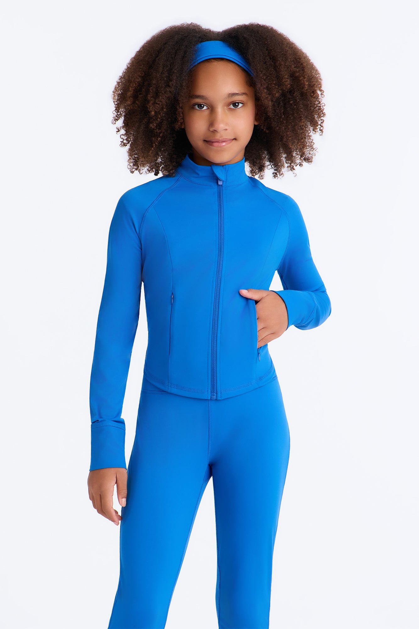 Mini Love To Sweat Active Legging Set - Royal image 2