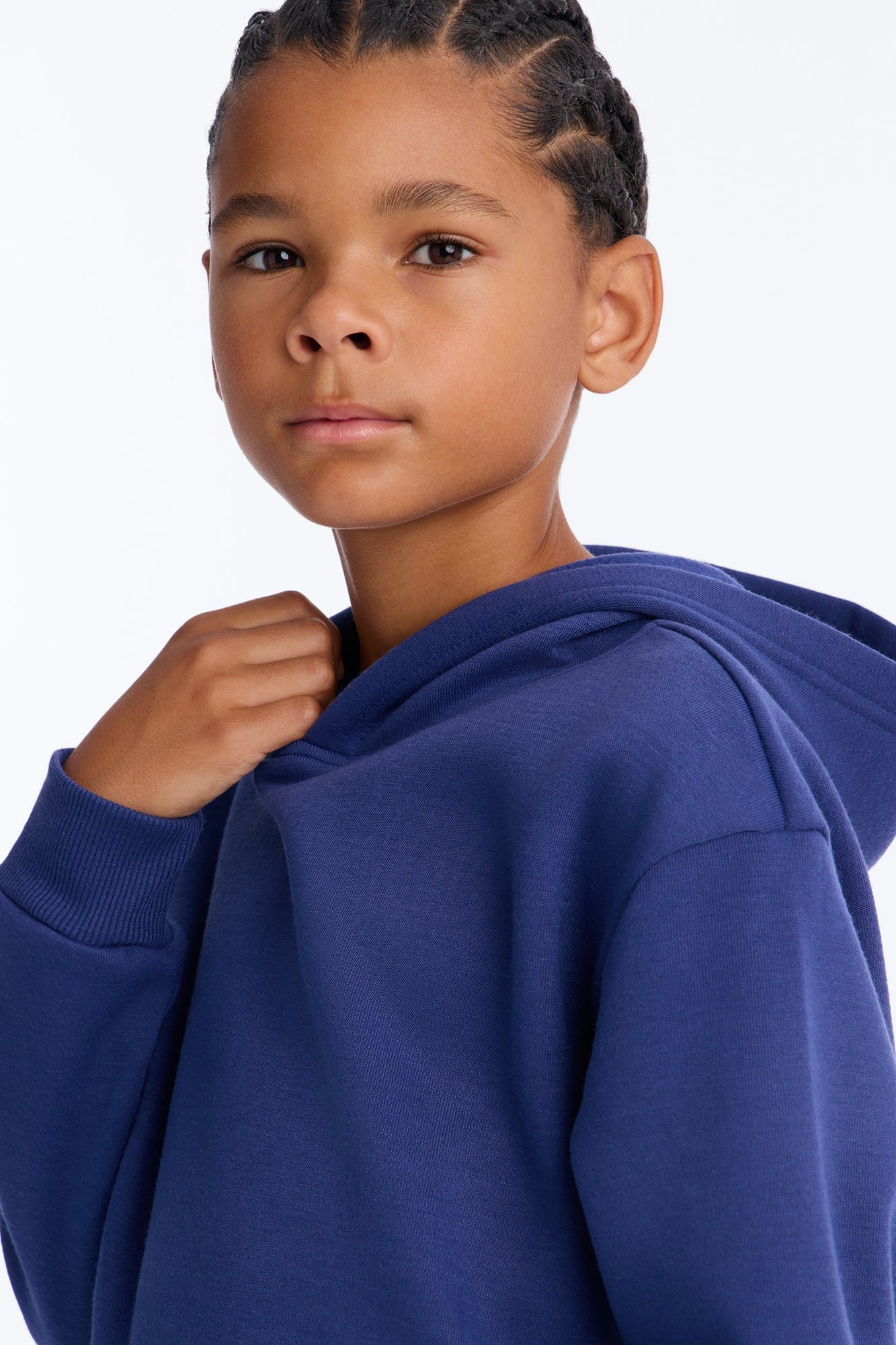 Mini Figure It Out Fleece Jogger Pant Set - Navy image 4