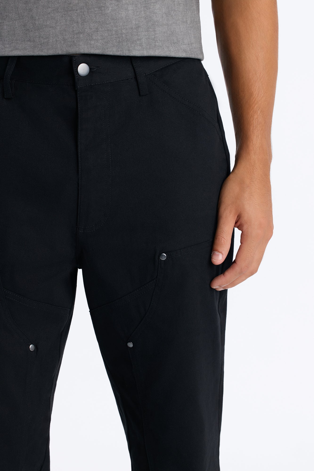 Summer League Straight Carpenter Pants - Black image 7