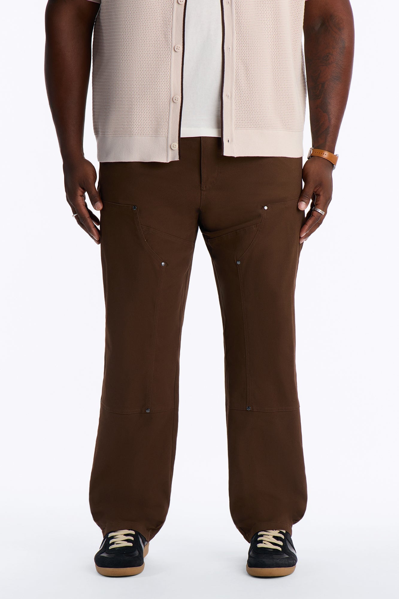 Summer League Straight Carpenter Pants - Brown image 1