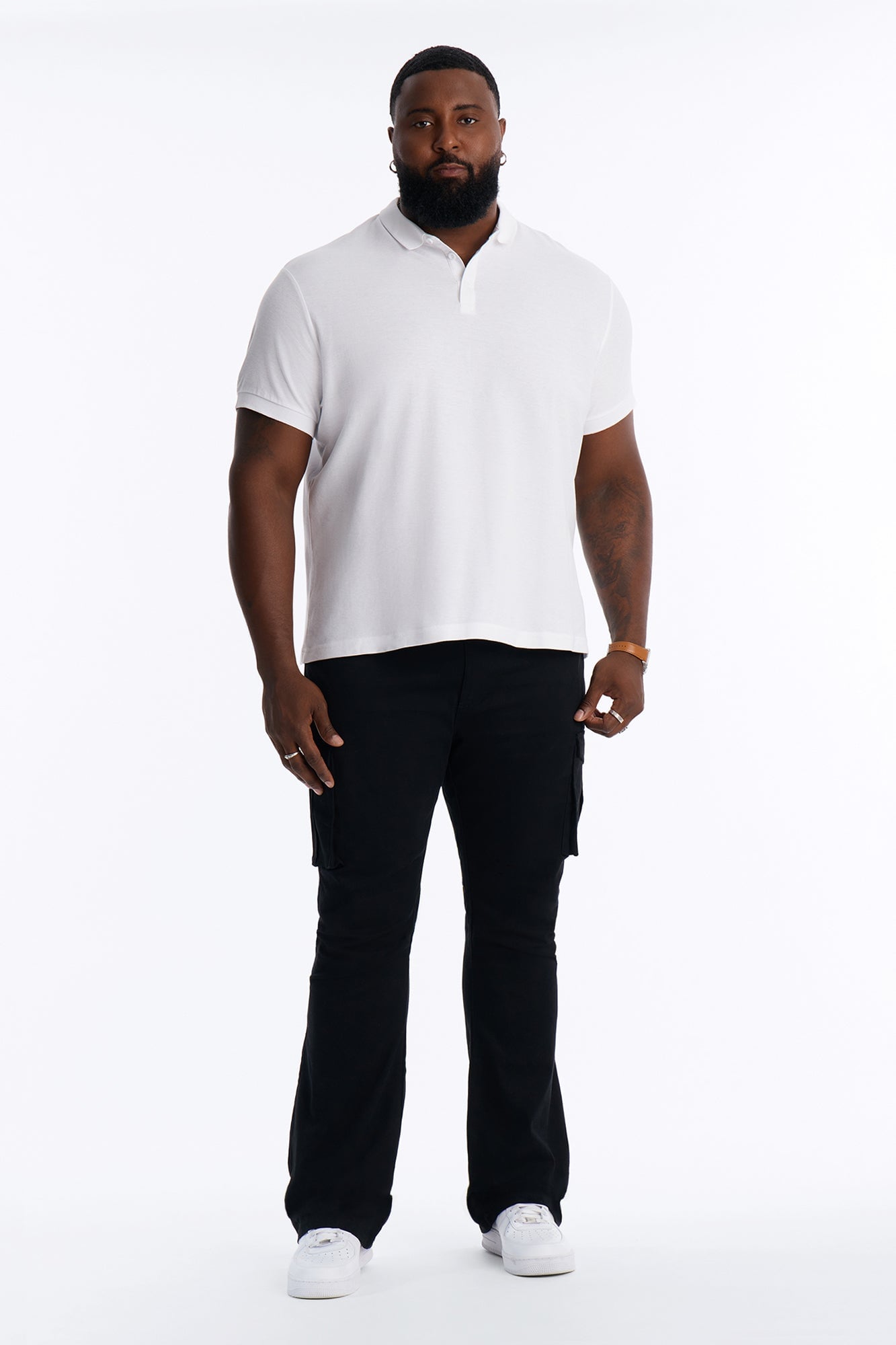 Summer Games Stacked Skinny Flare - Black image 1