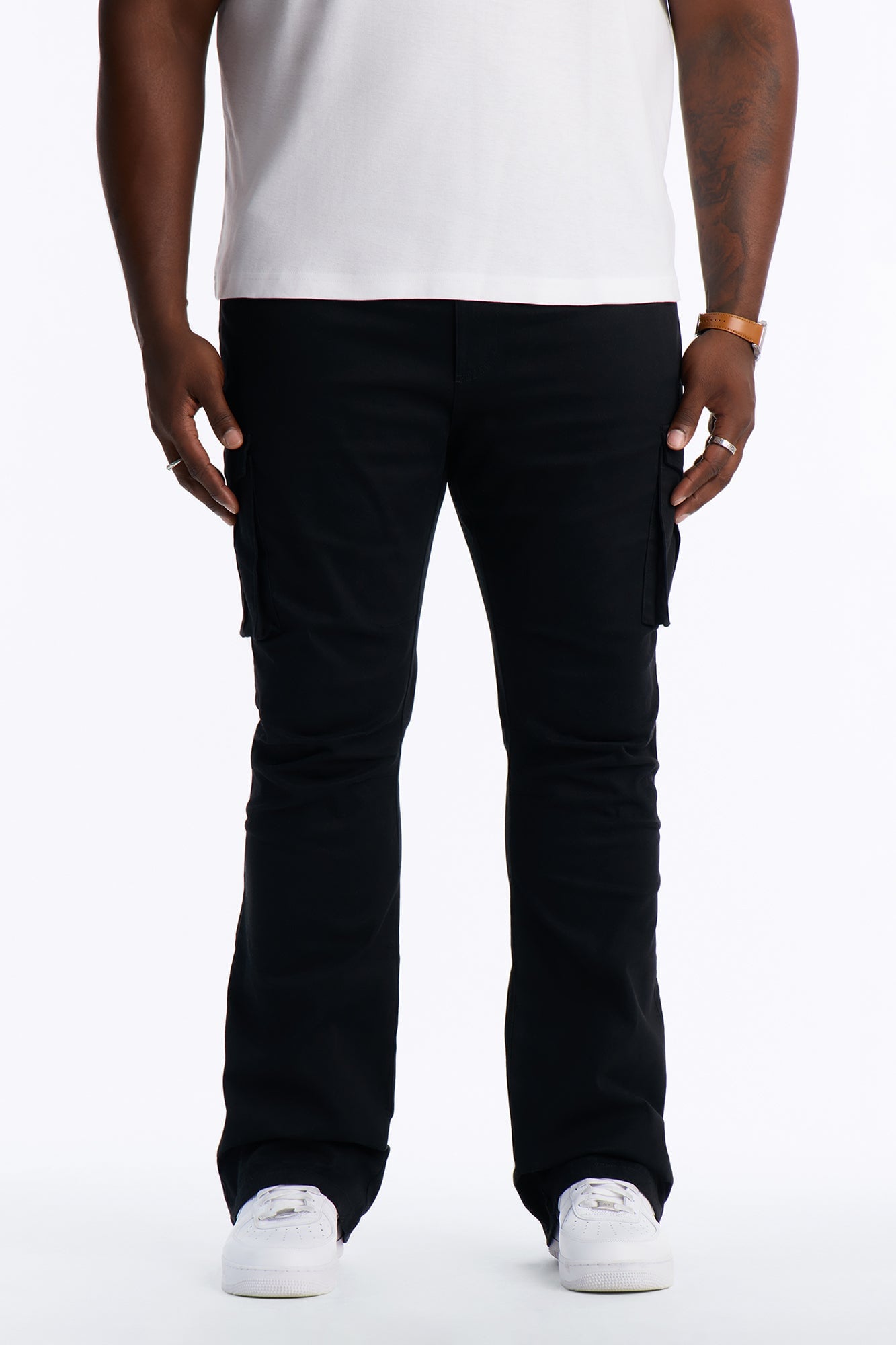 Summer Games Stacked Skinny Flare - Black image 2