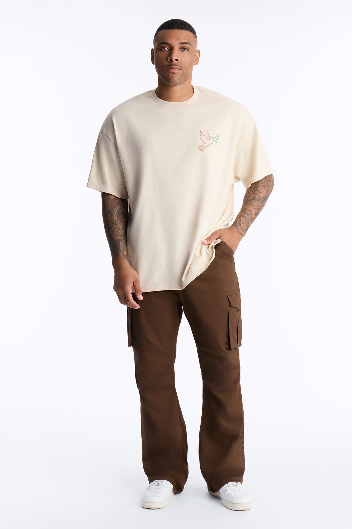 Summer Games Stacked Skinny Flare - Brown image 1