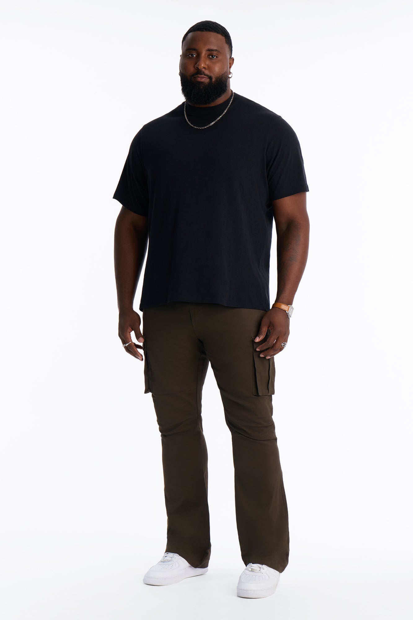 Summer Games Stacked Skinny Flare - Olive image 1