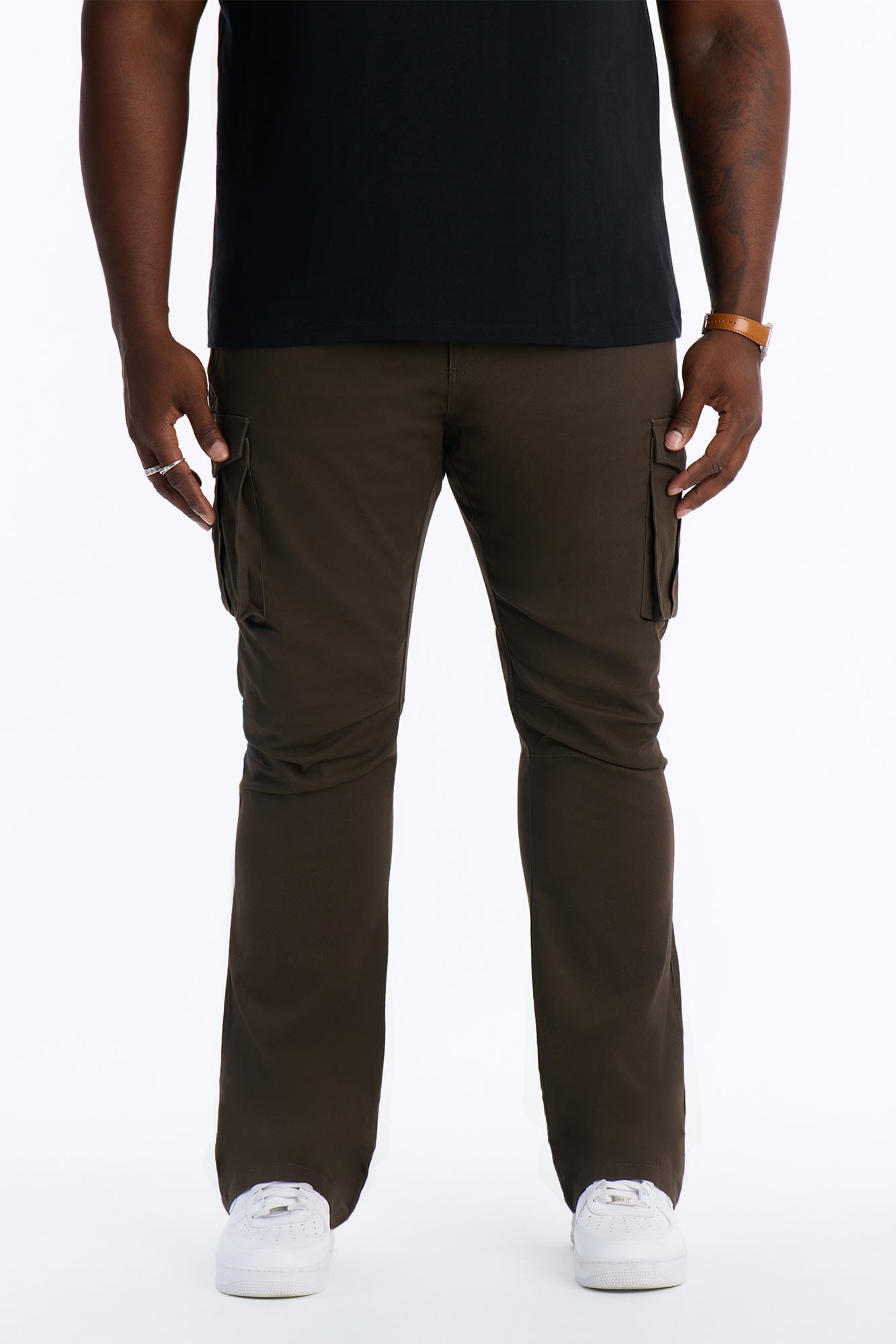 Summer Games Stacked Skinny Flare - Olive image 2