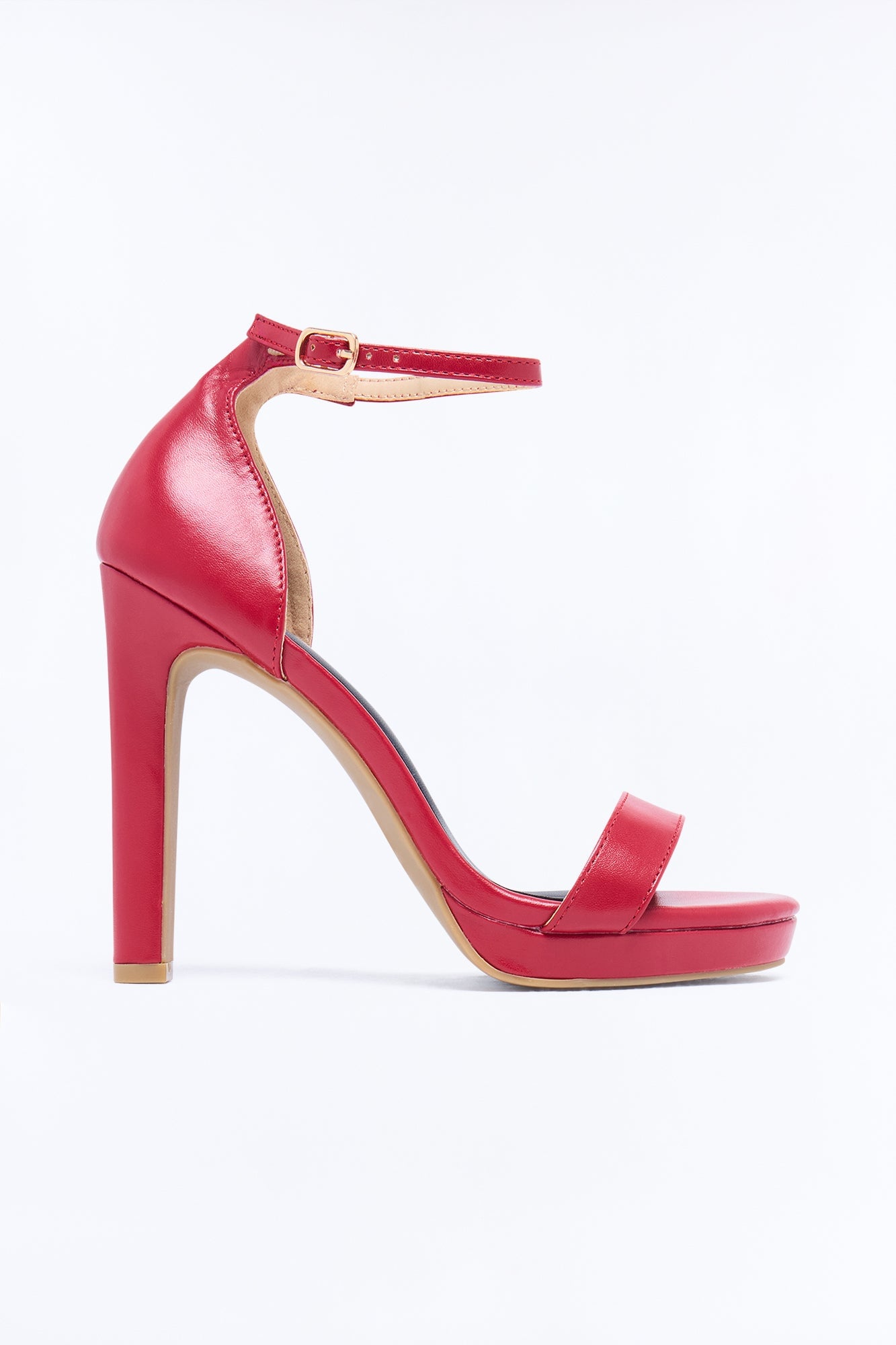 Let’s Go Platform High Heels - Red image 3
