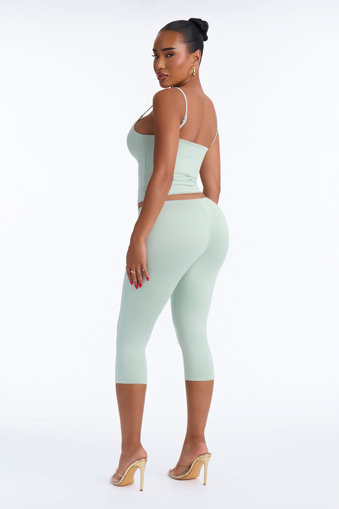 Contour Double Lined Cami Top - Mint image 8