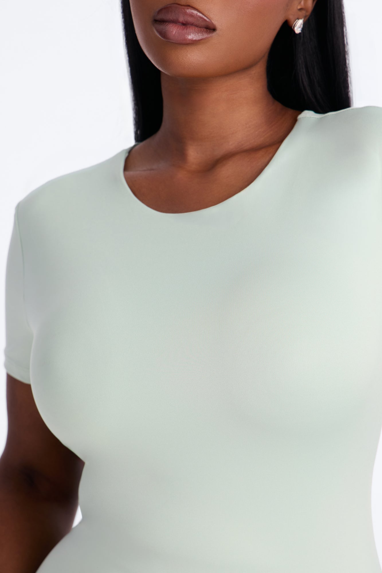 Contour Double Lined Short Sleeve Baby Tee - Mint image 4