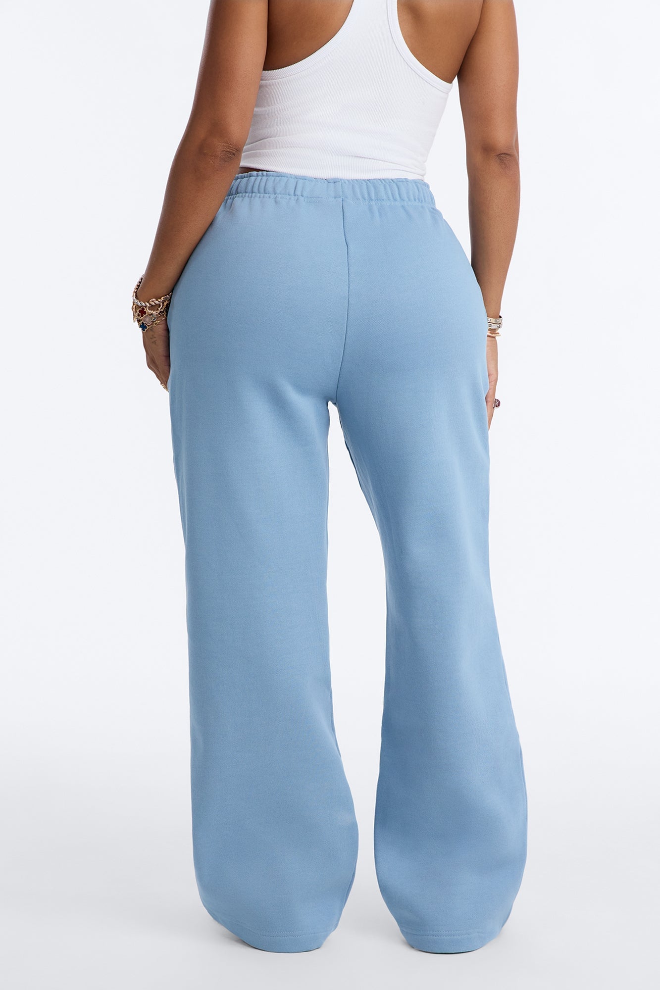 Libby Fleece Straight Leg Sweatpant - Slate Blue image 8