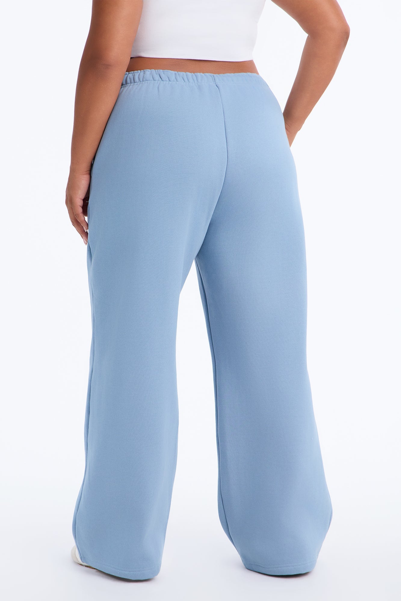 Libby Fleece Straight Leg Sweatpant - Slate Blue image 4