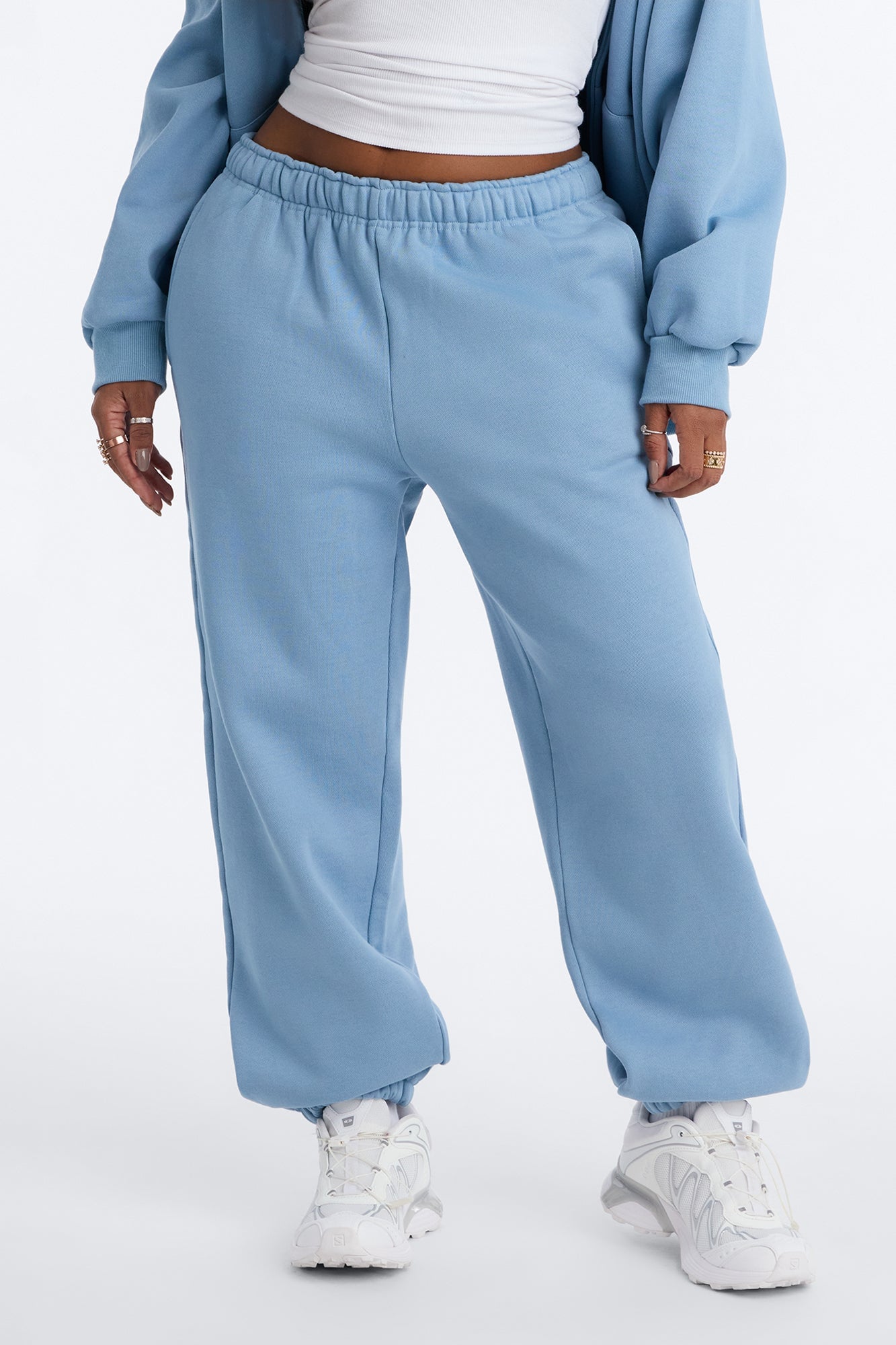 Libby Fleece Jogger Sweatpant - Slate Blue image 6