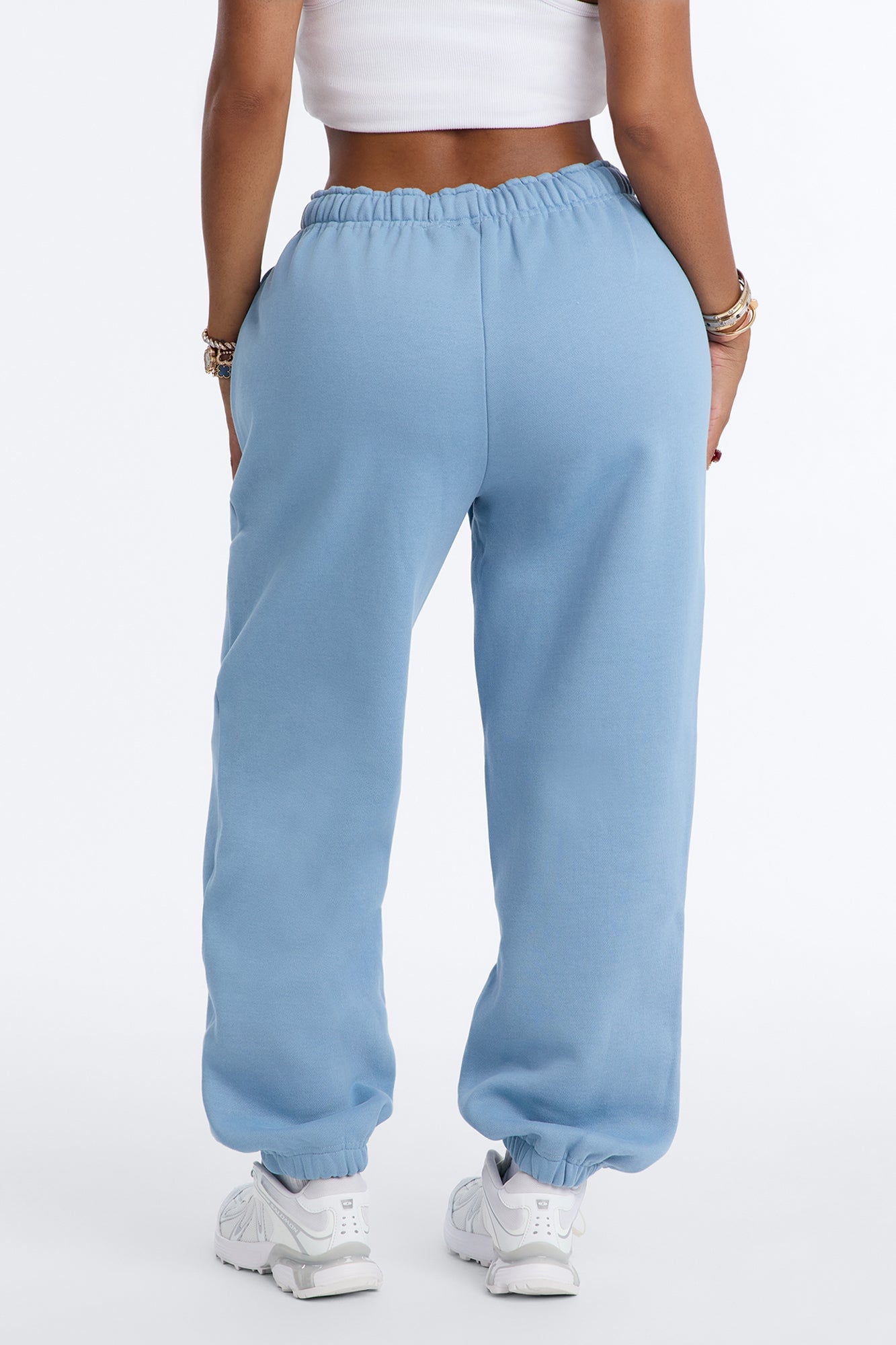Libby Fleece Jogger Sweatpant - Slate Blue image 8