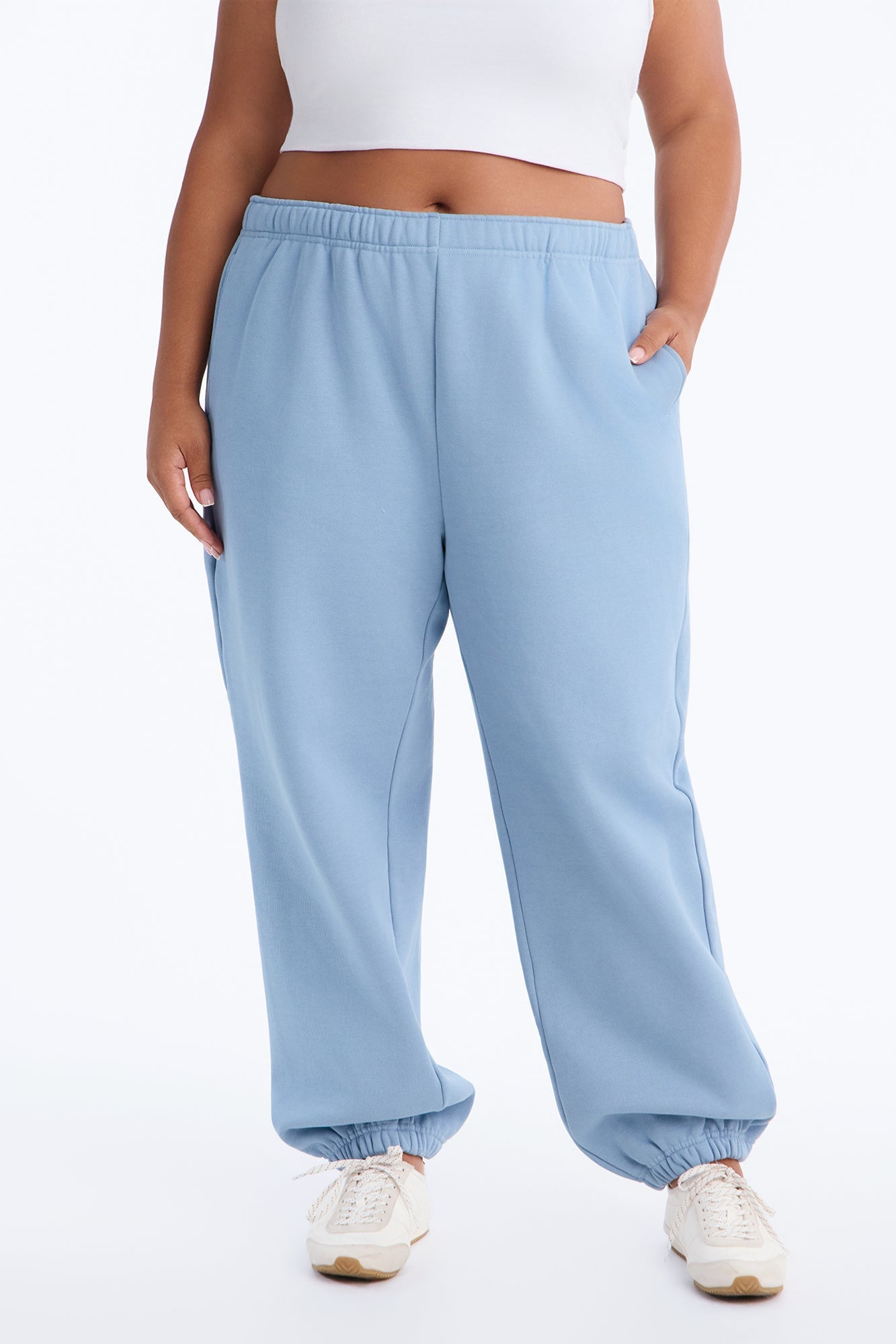 Libby Fleece Jogger Sweatpant - Slate Blue image 2