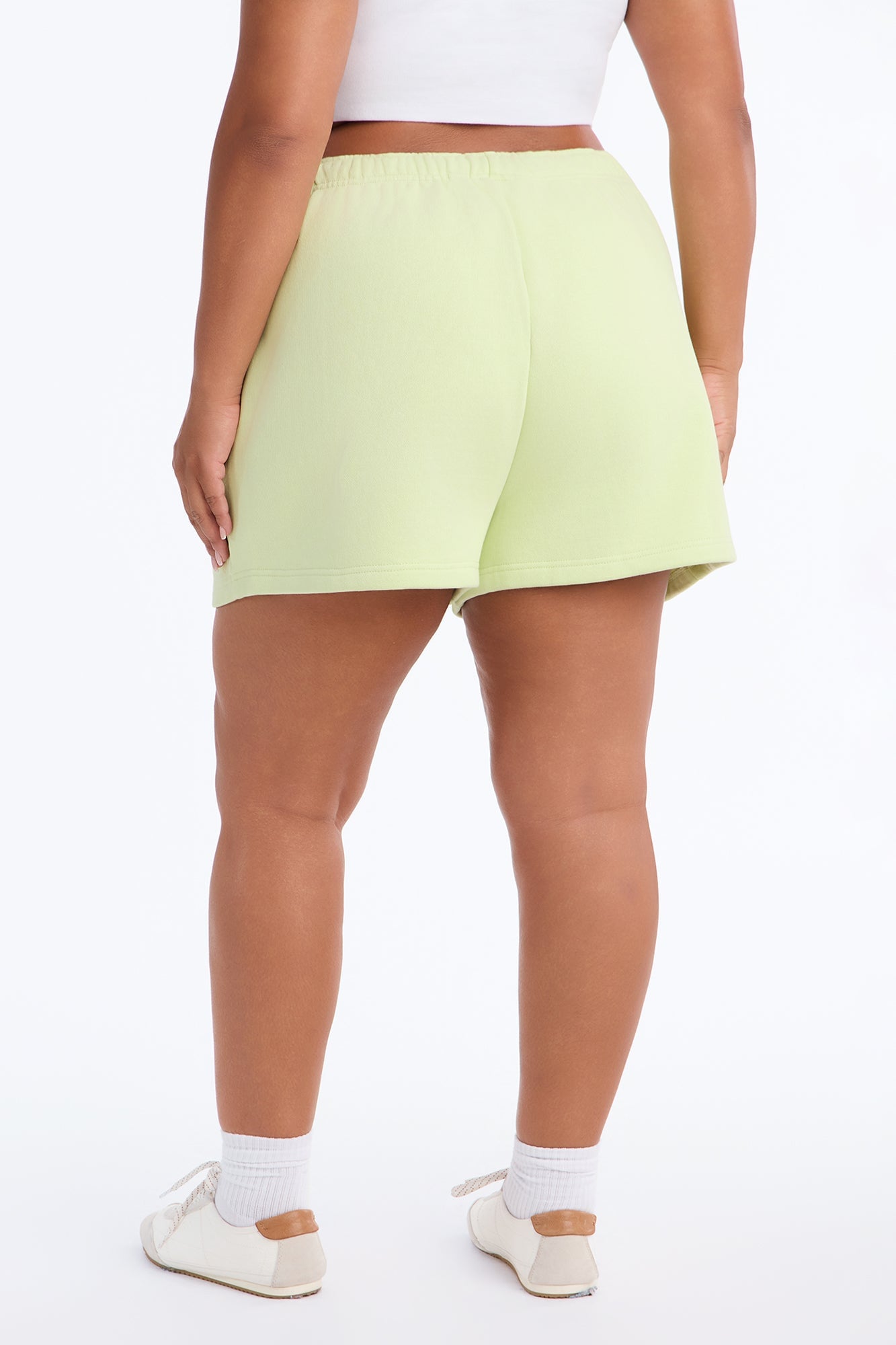 Libby Fleece Sweat Short - Sage image 4
