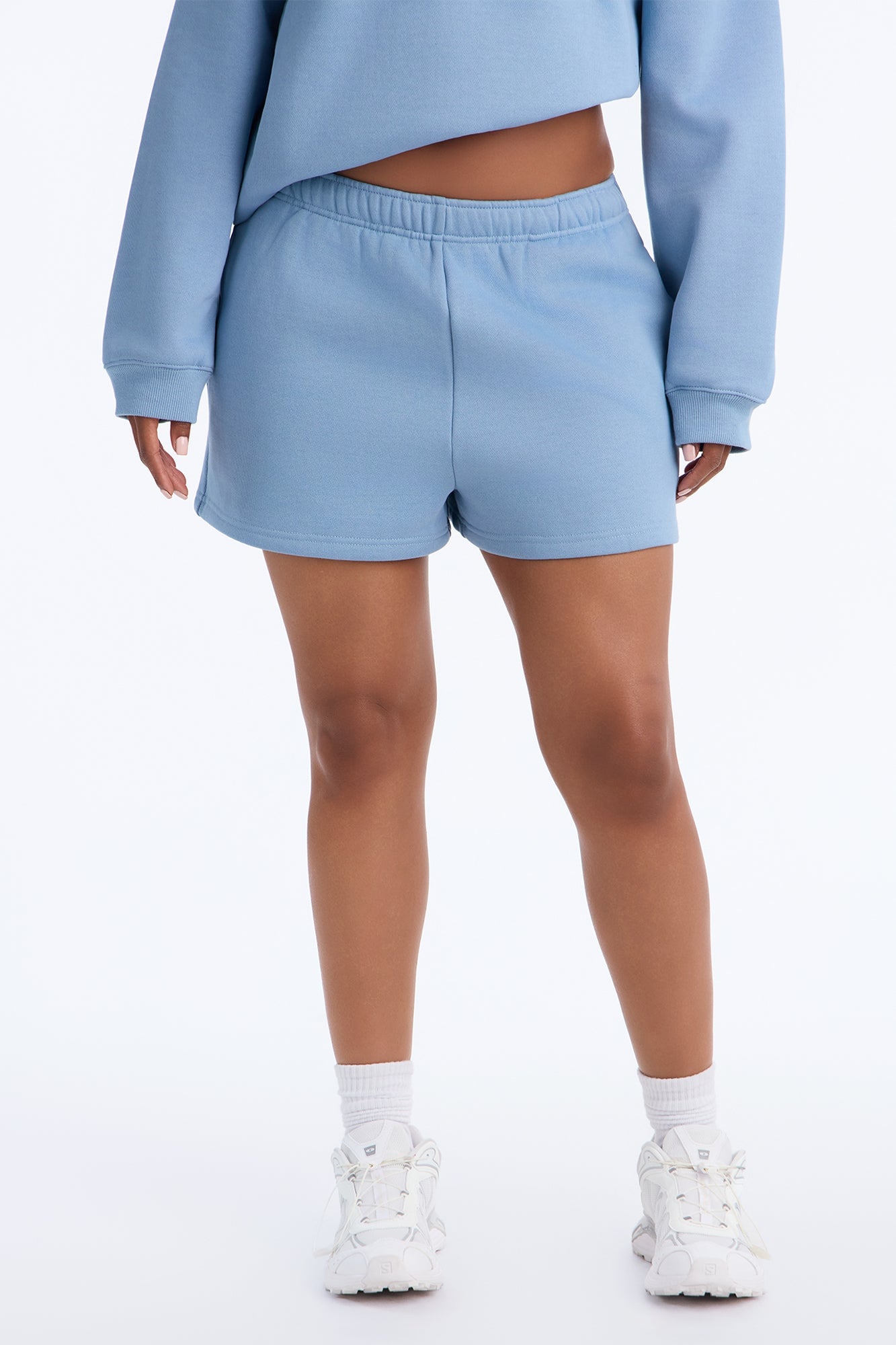 Libby Fleece Sweat Short - Slate Blue image 5