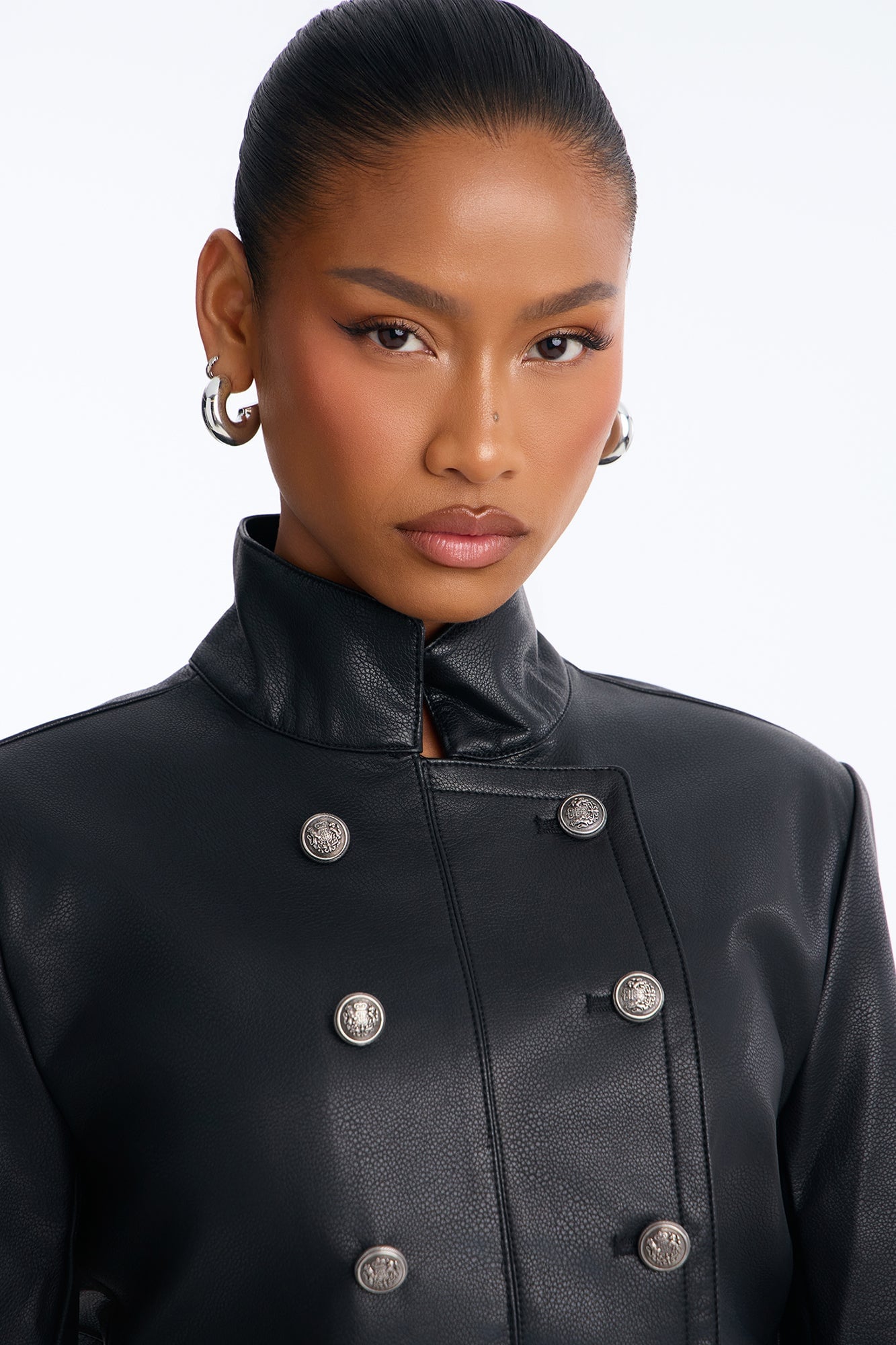 Commanding Presence Cropped Jacket - Black image 8